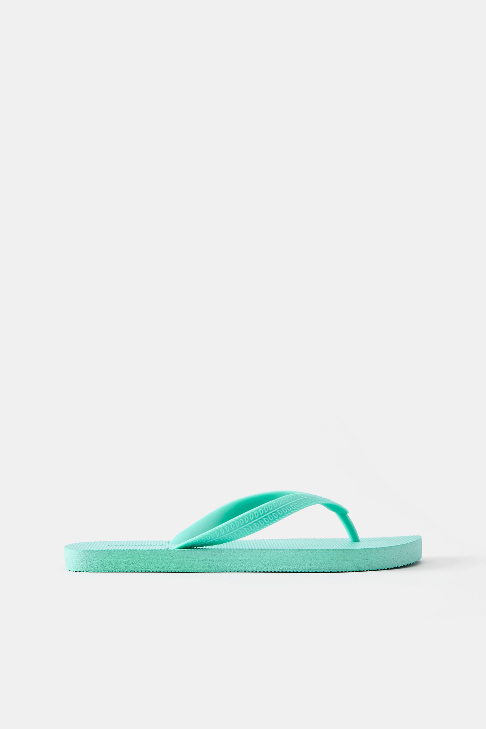 Flat sandals — Turquoise