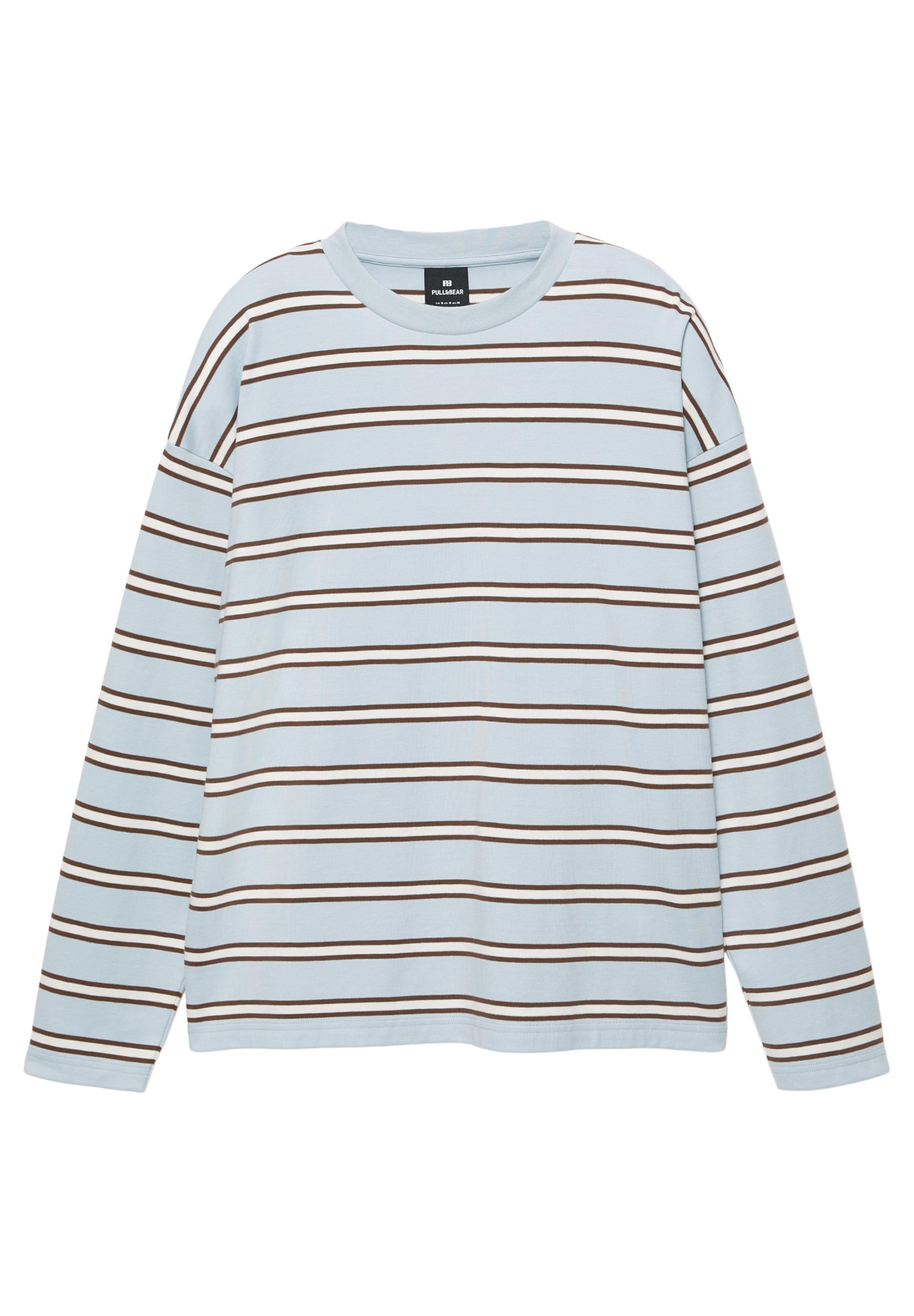 Uzun kollu çizgili t-shirt - Görsel 3