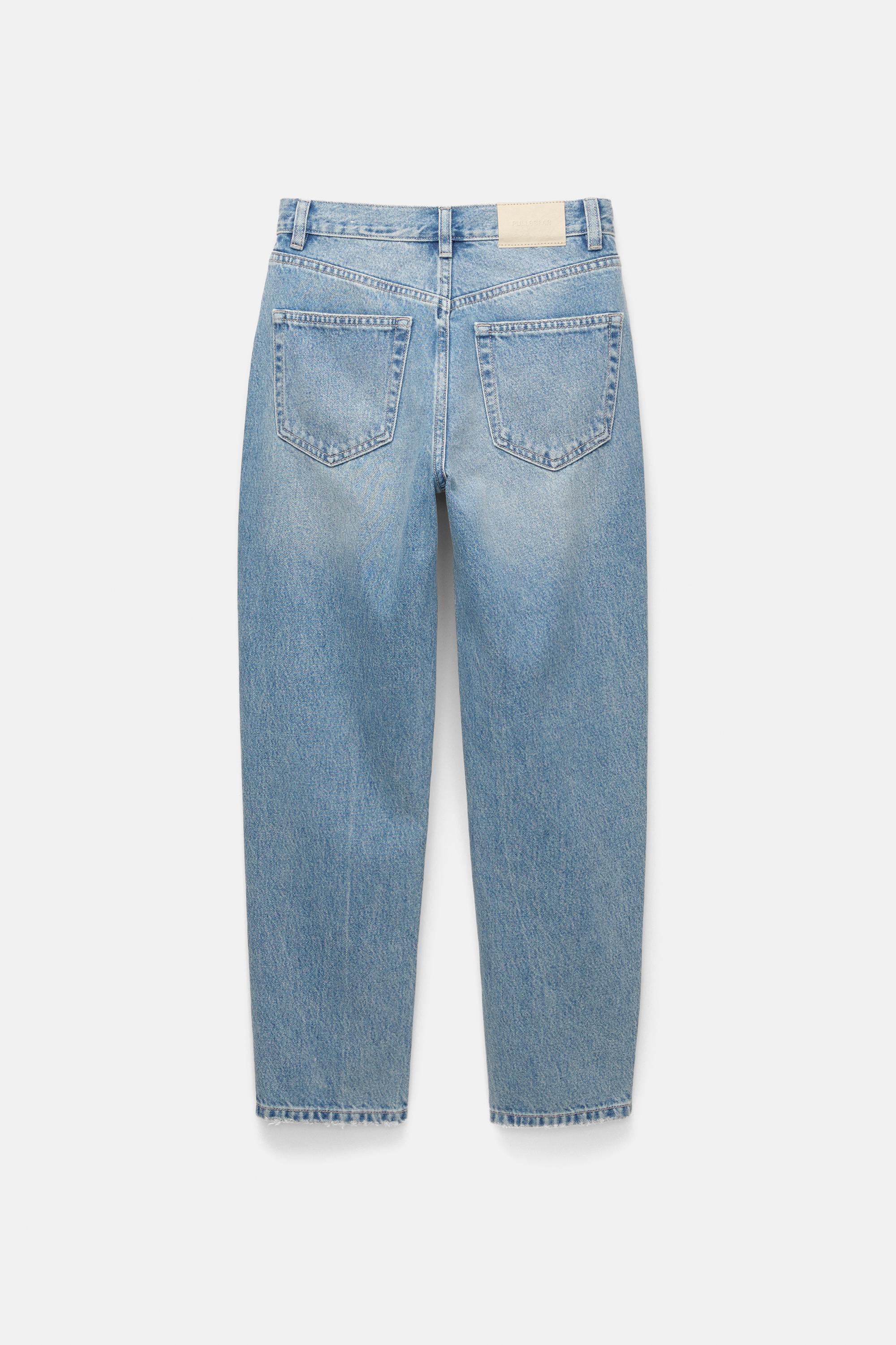 High-waist mom jeans — Blue