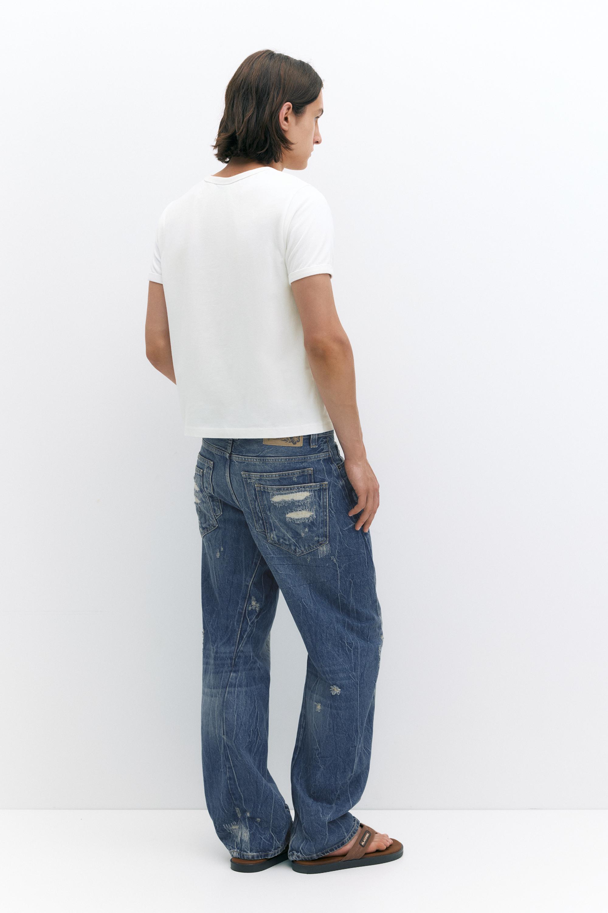 Pleasures x STWD jeans — Medium blue