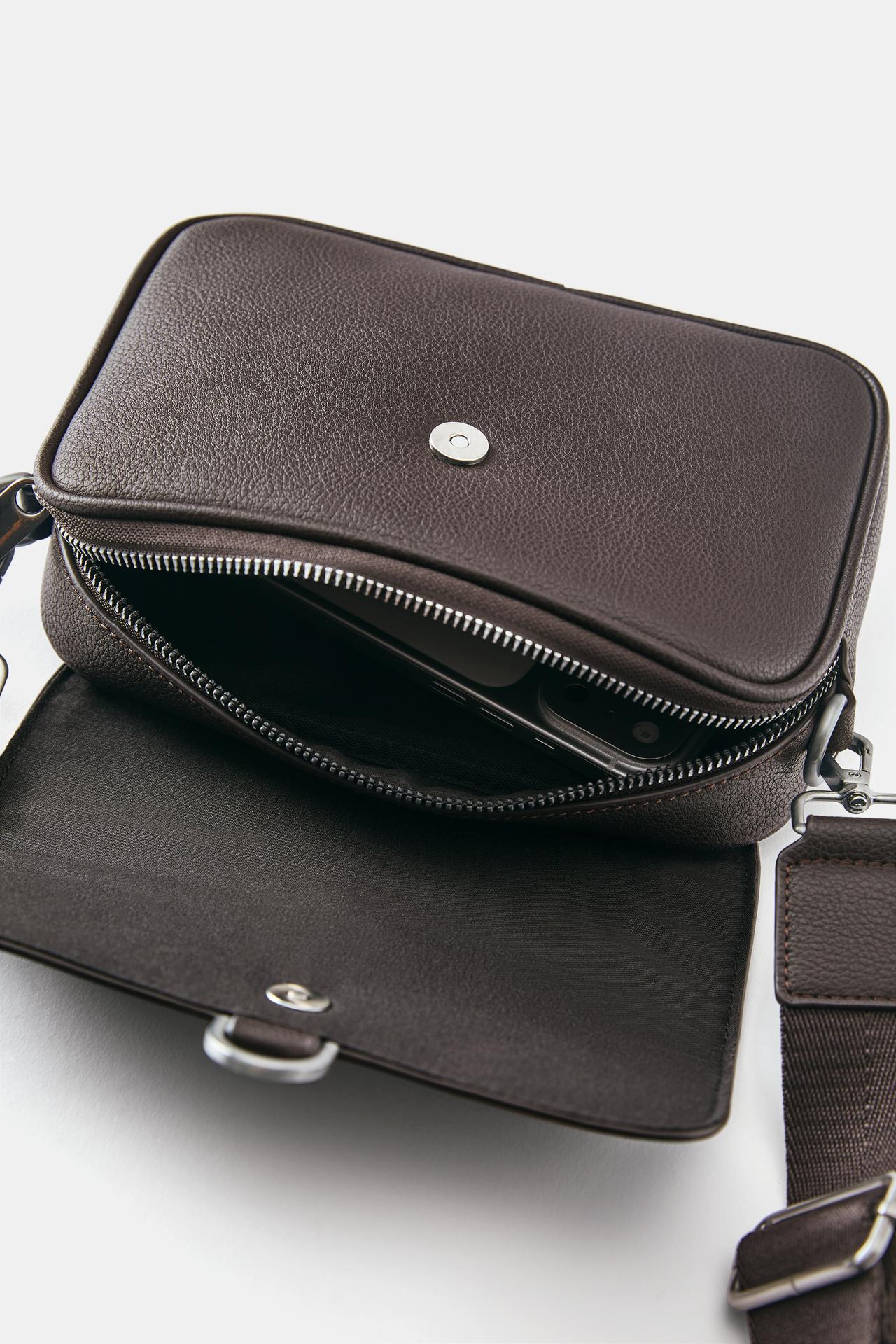 Ring crossbody bag — Brown