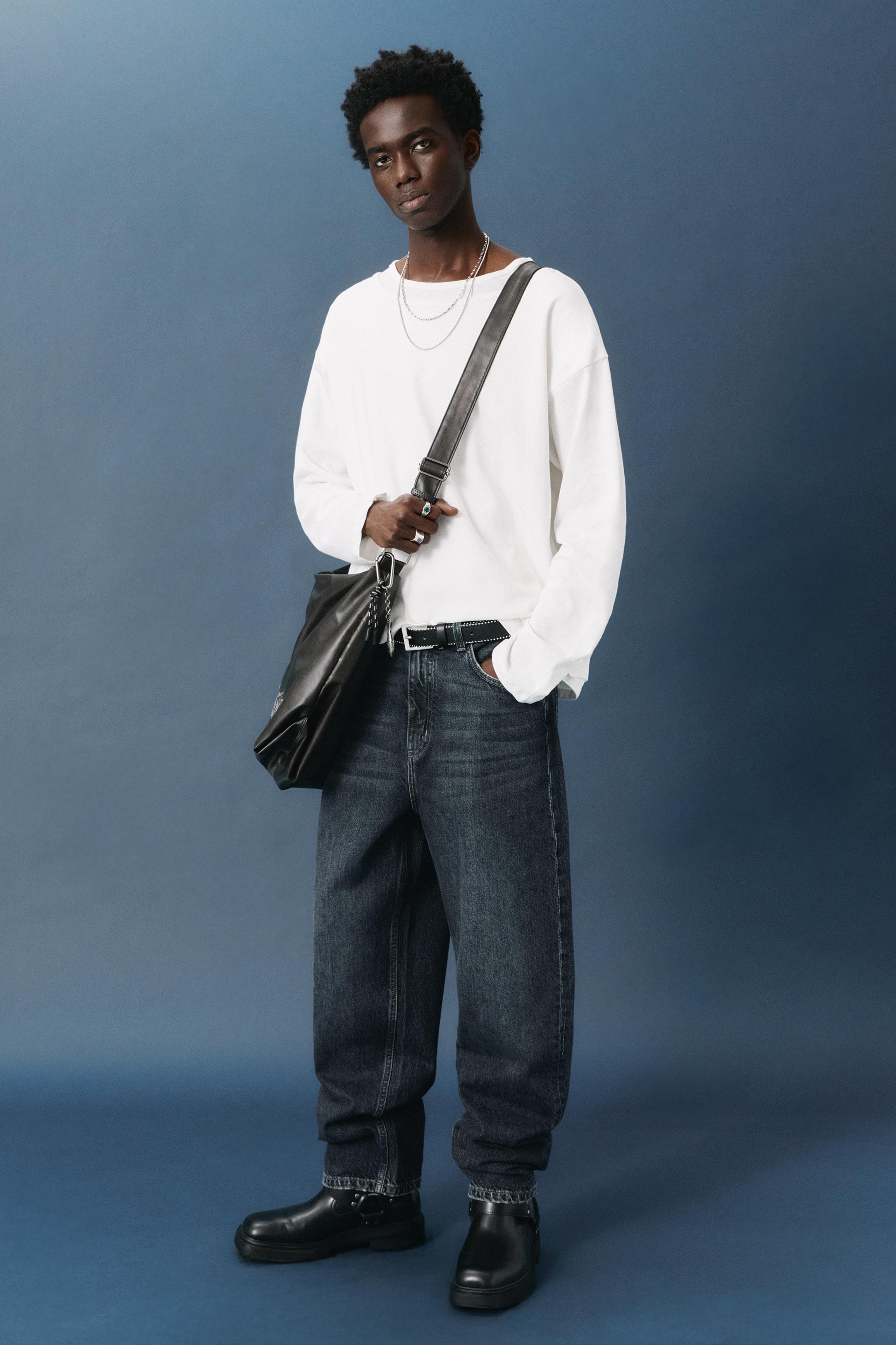 Baggy jeans — Pastel blue