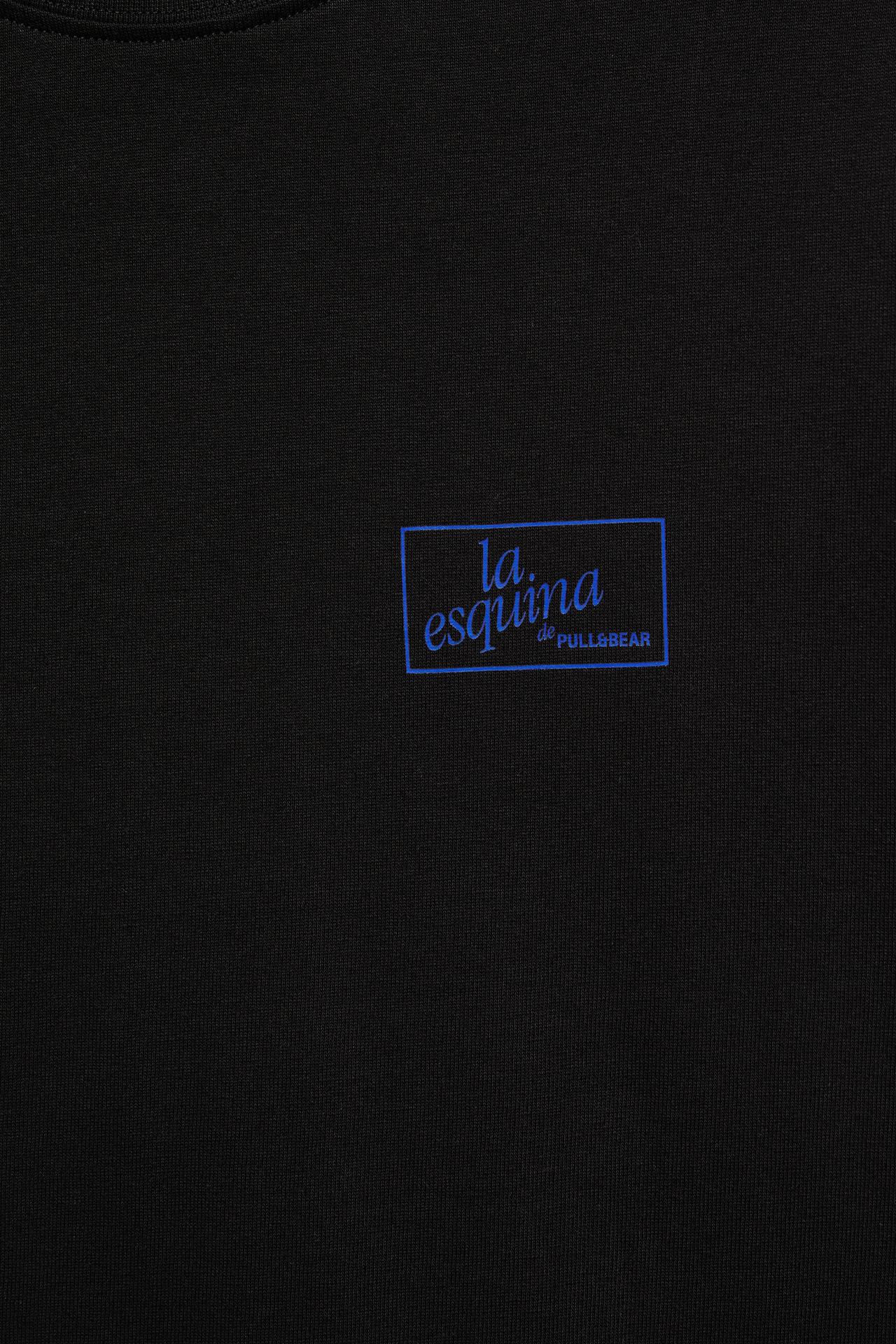 The Corner slogan T-shirt — Black