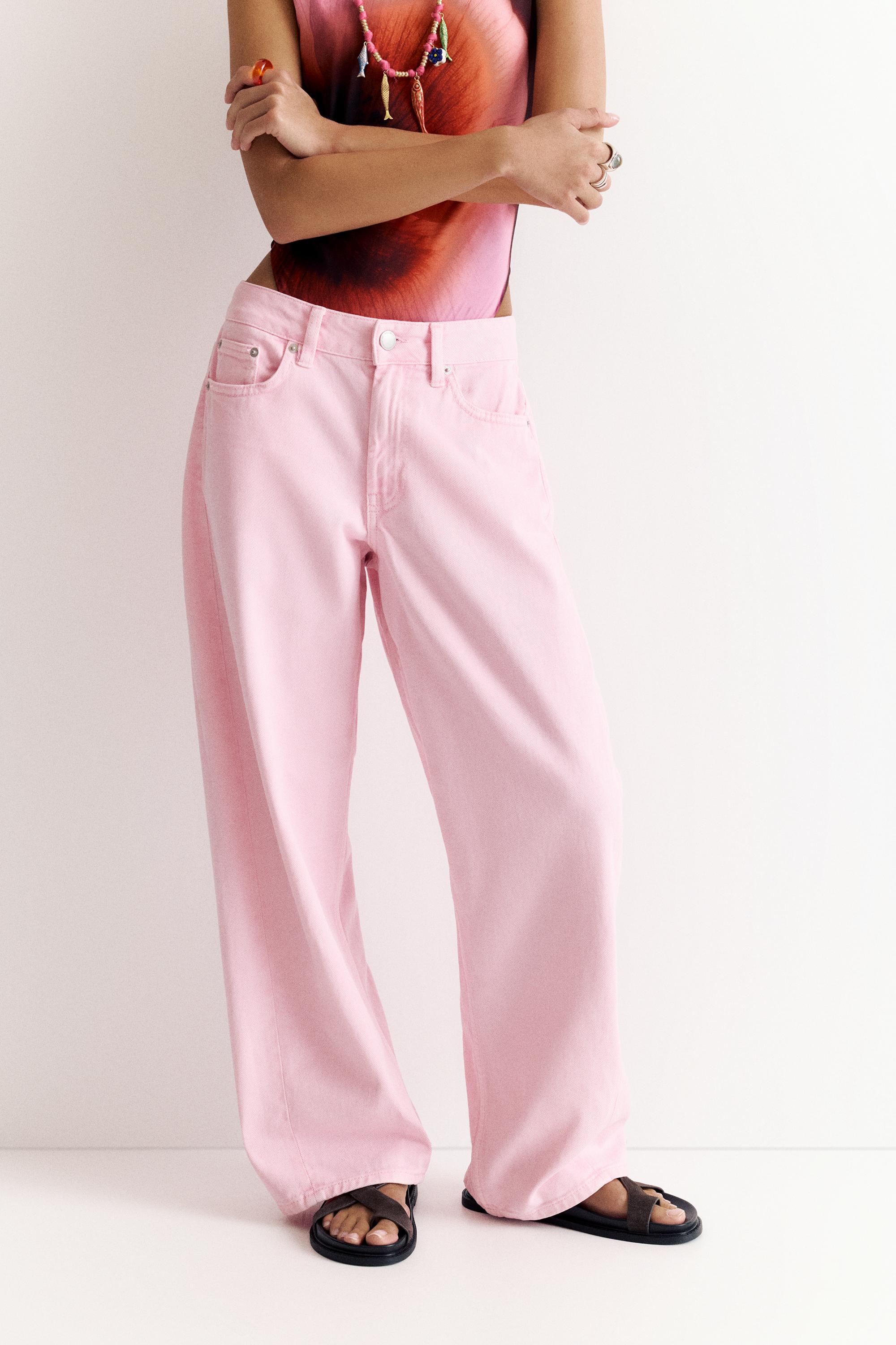 Pink barrel jeans — Pink