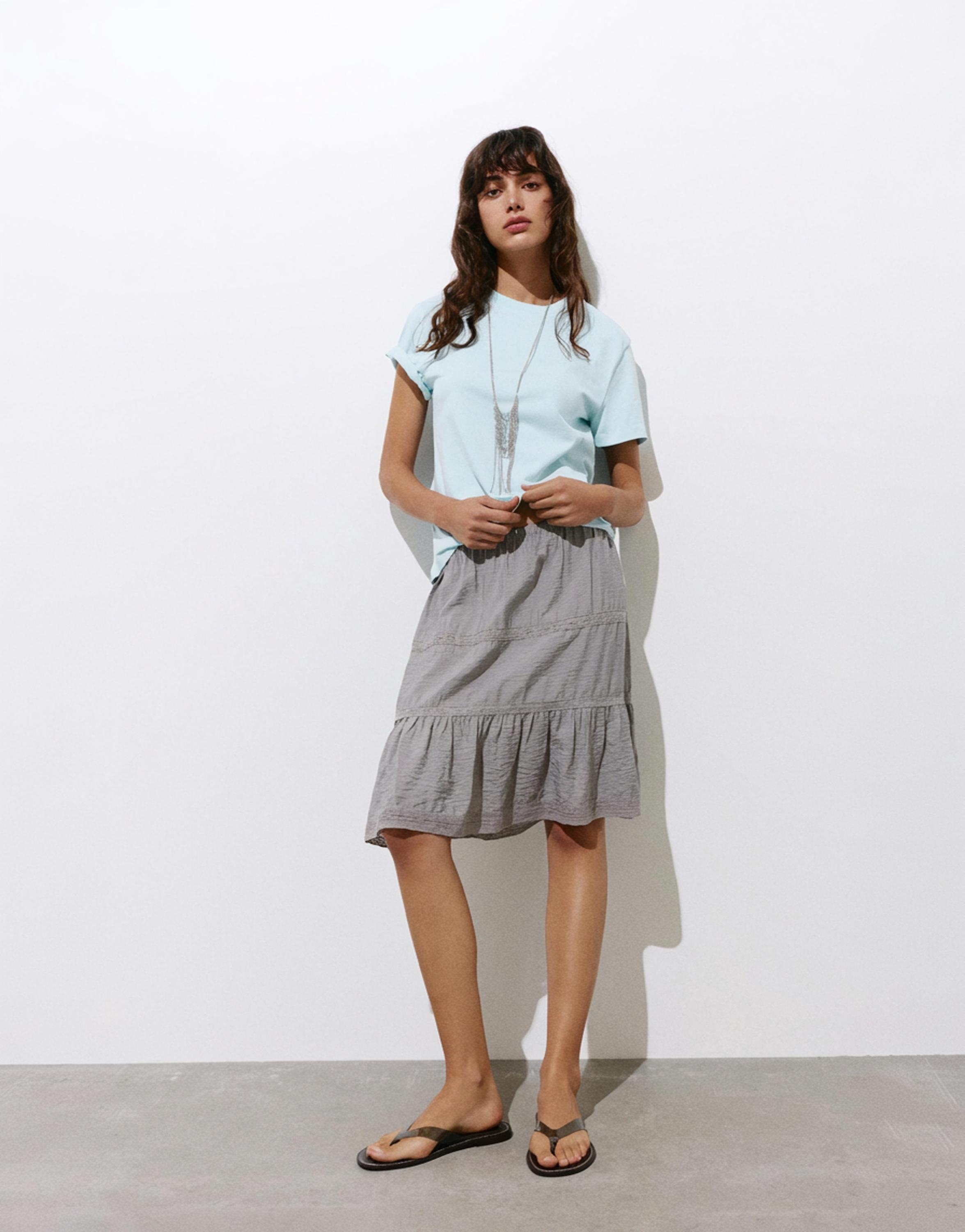Short sleeve T-shirt 100% cotton — Pale blue