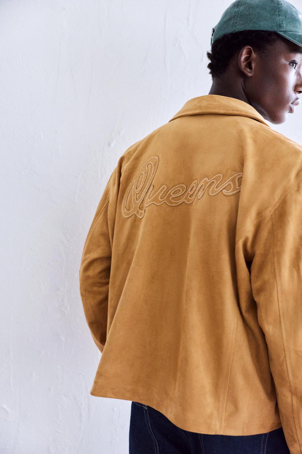 Giubbotto effetto camoscio color senape PULL&BEAR