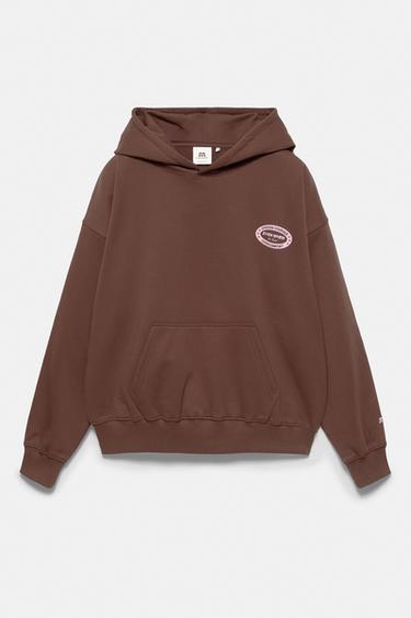 Graphic hoodie — Brown 5