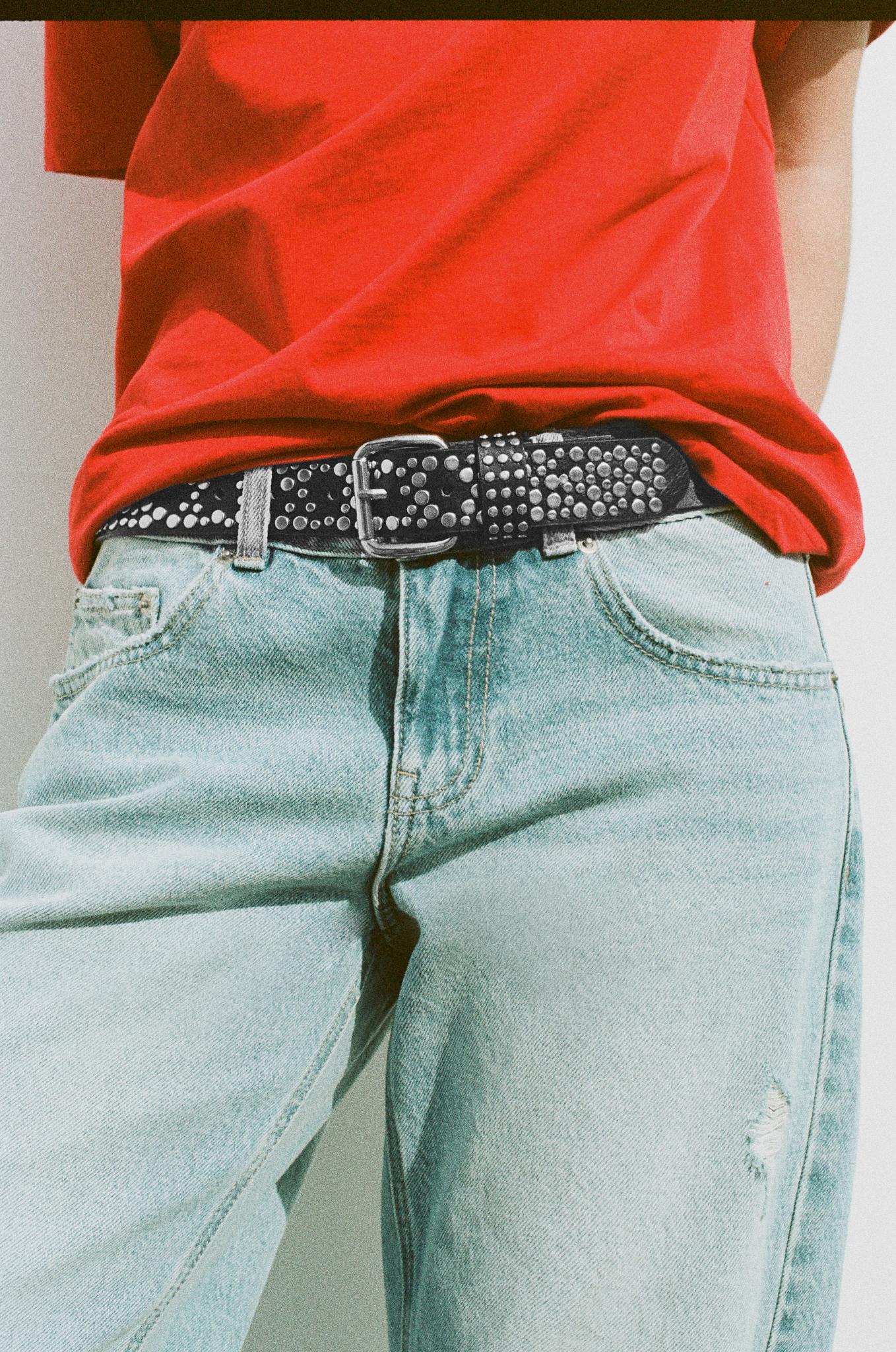 Çıtçıt detaylı suni deri kemer - Görsel 9