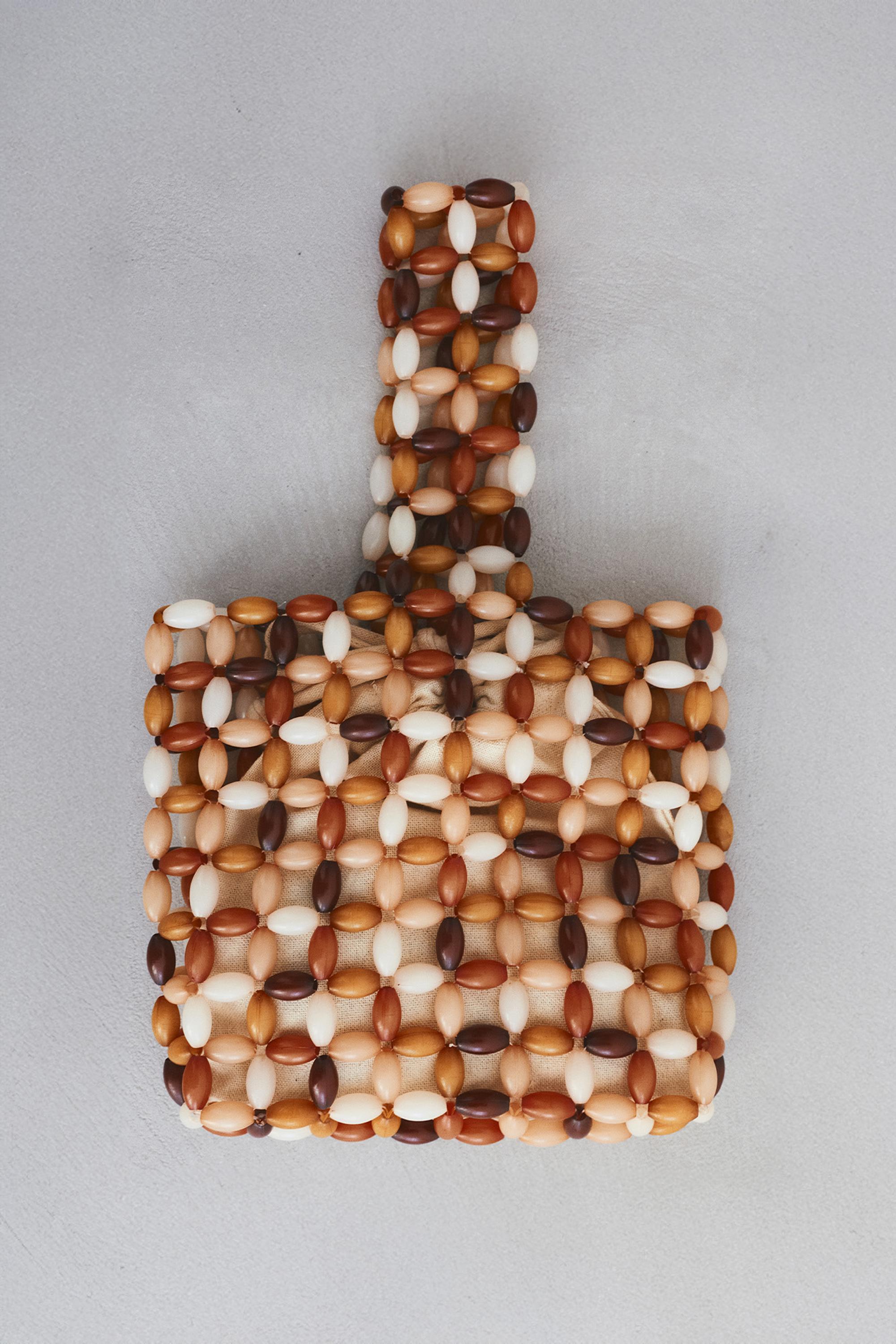 Boncuk detaylı el çantası - Görsel 22