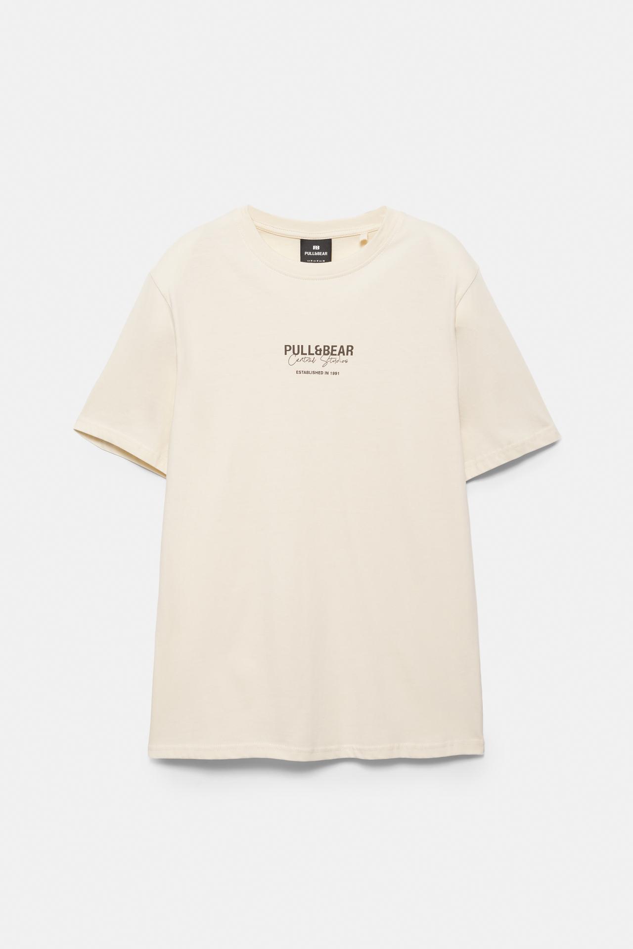 Embroidered logo T-shirt — Off white