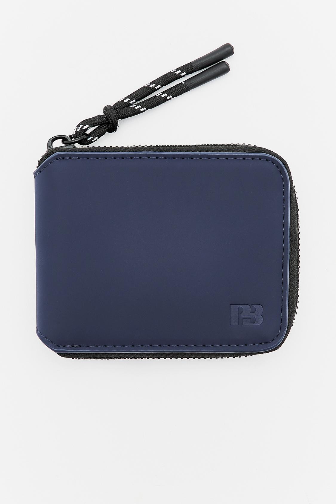 Rubberized wallet with zipper - pull&bear 