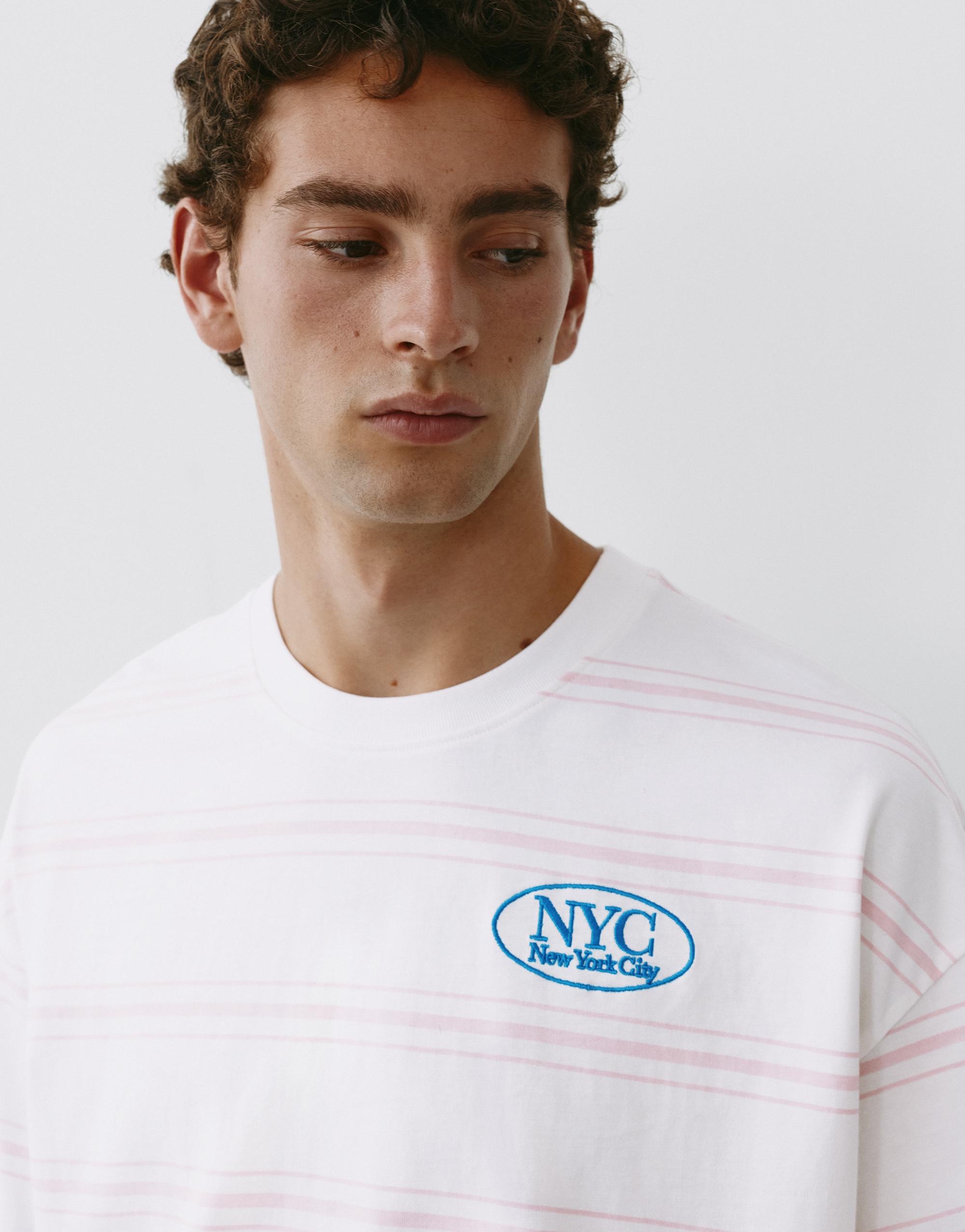 Striped NYC graphic T-shirt — Striped