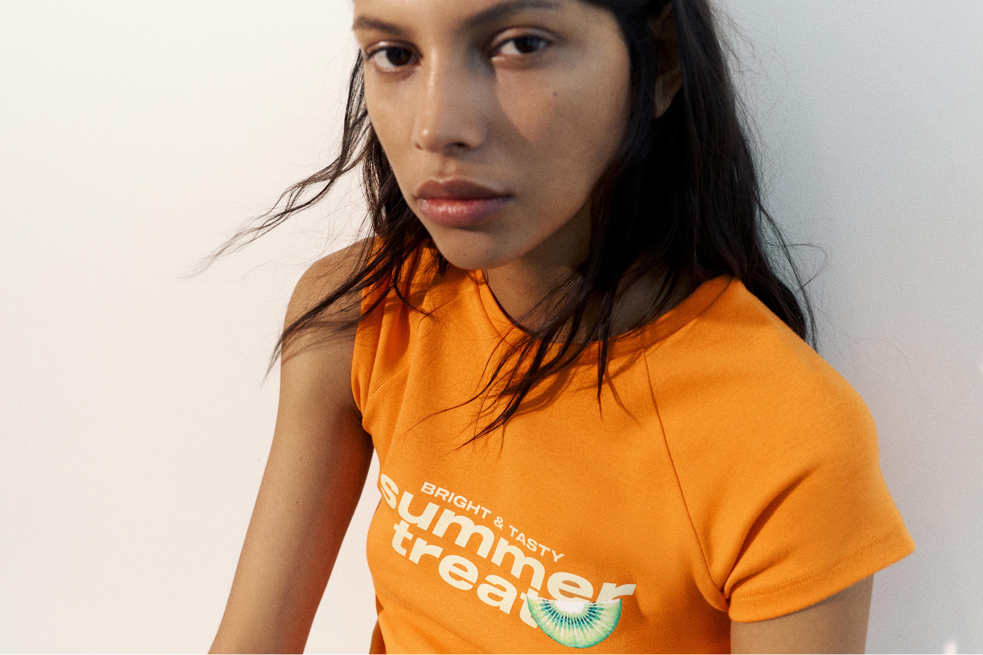 Fruit graphic T-shirt — Orange