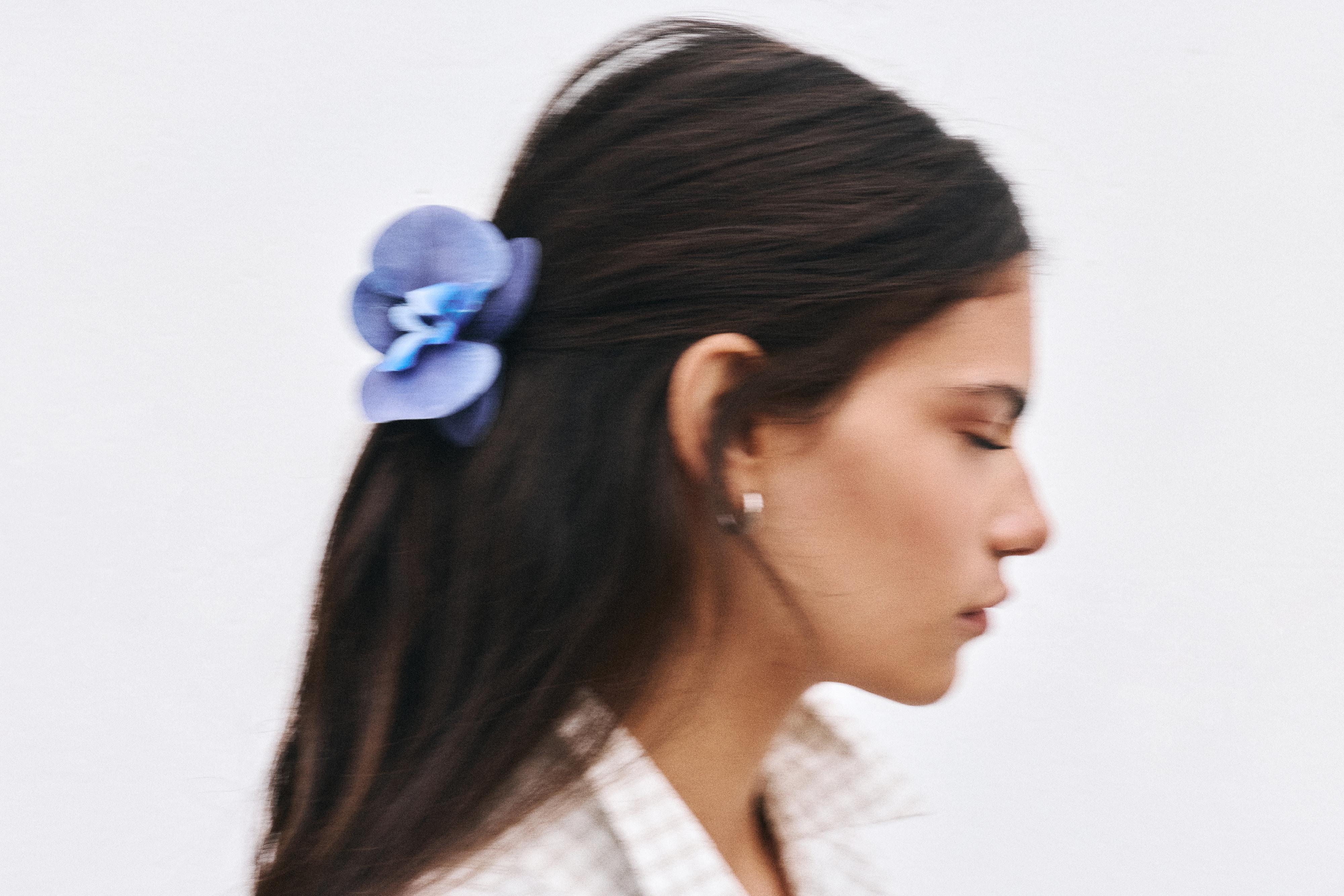 Çiçekli saç tokası - Görsel 9