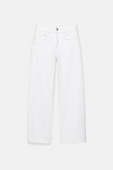 Low-rise straight-leg jeans — White 7
