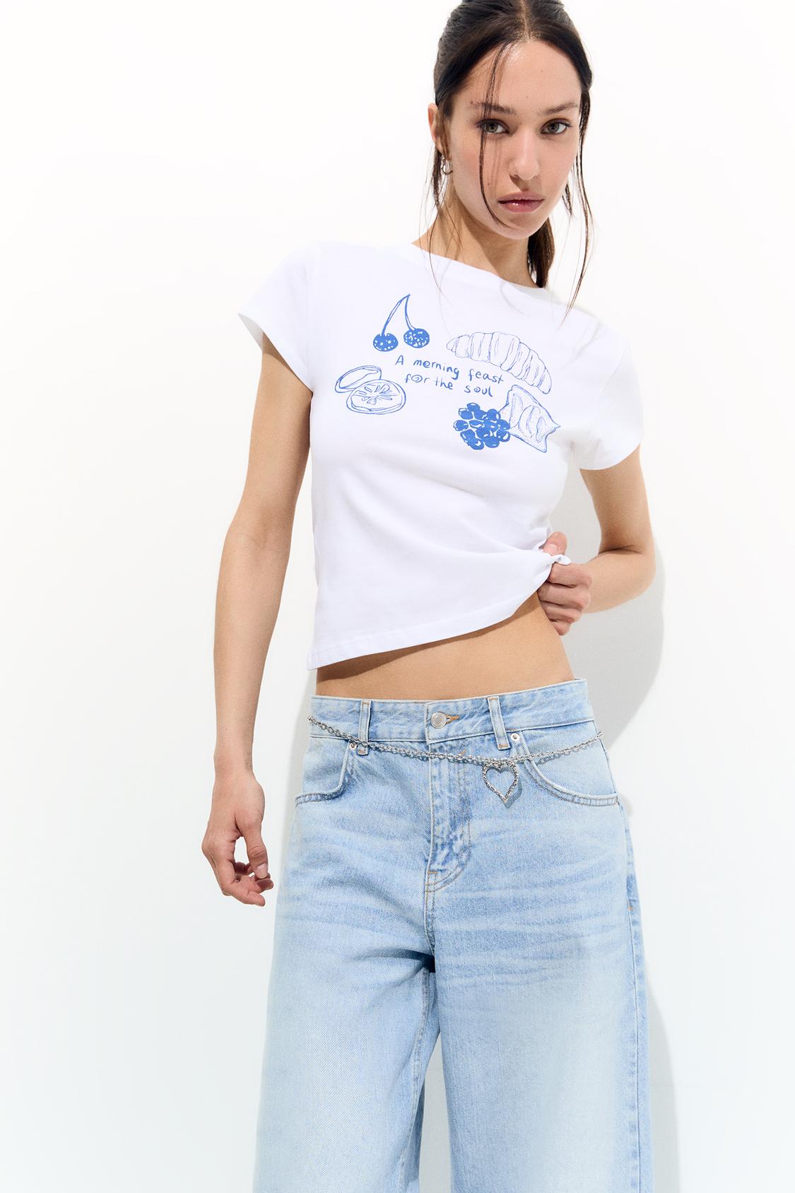 T-Shirt mit Motiv - PULL&BEAR 