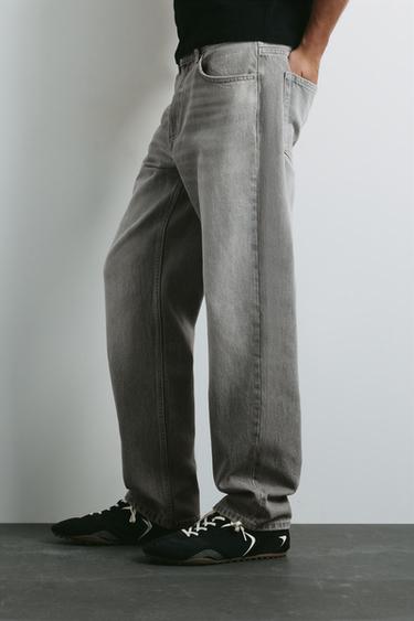 Straight-leg jeans — Dark grey 5