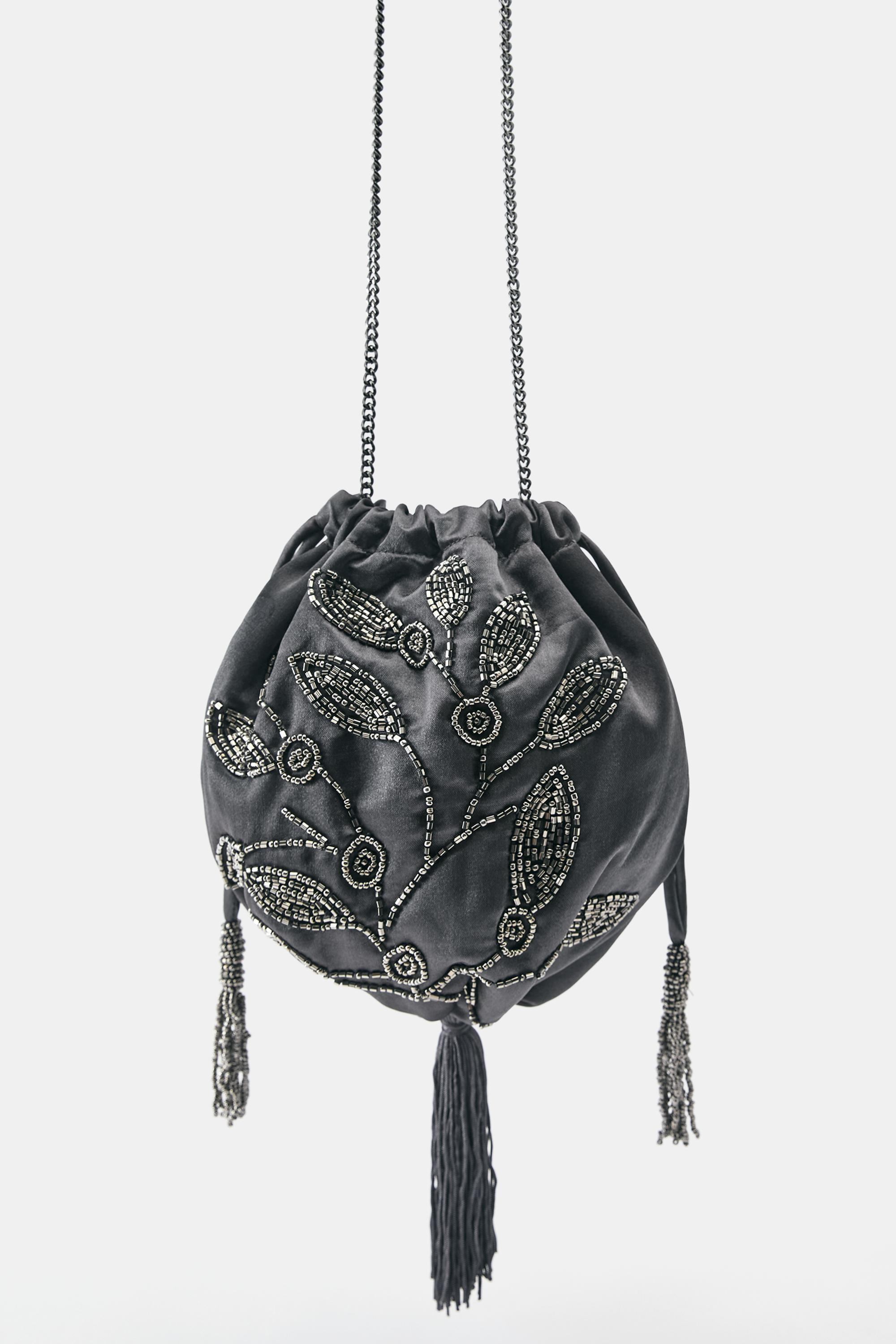 Bolso bombonera abalorios