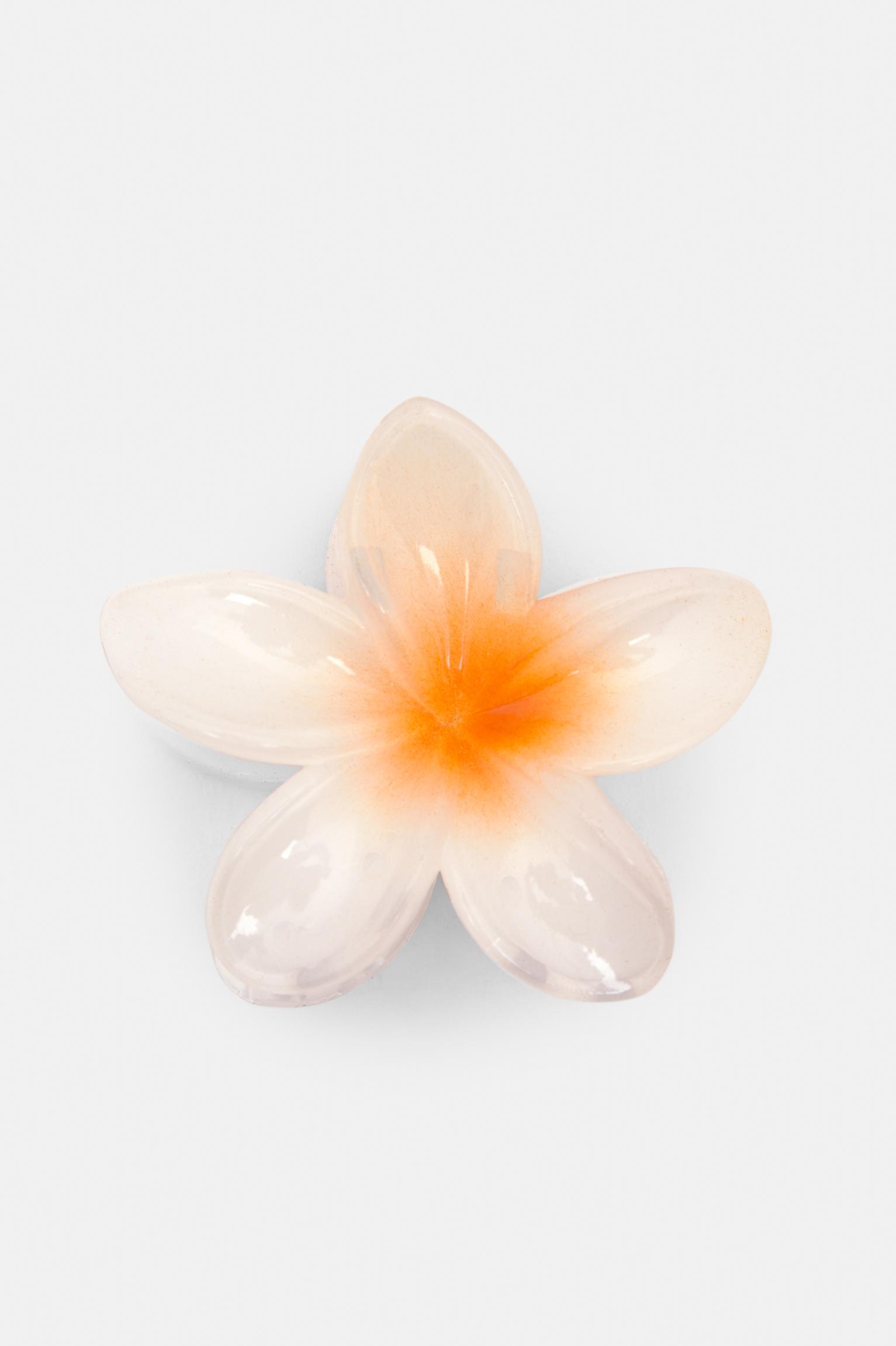 Geblümte Haarklammer