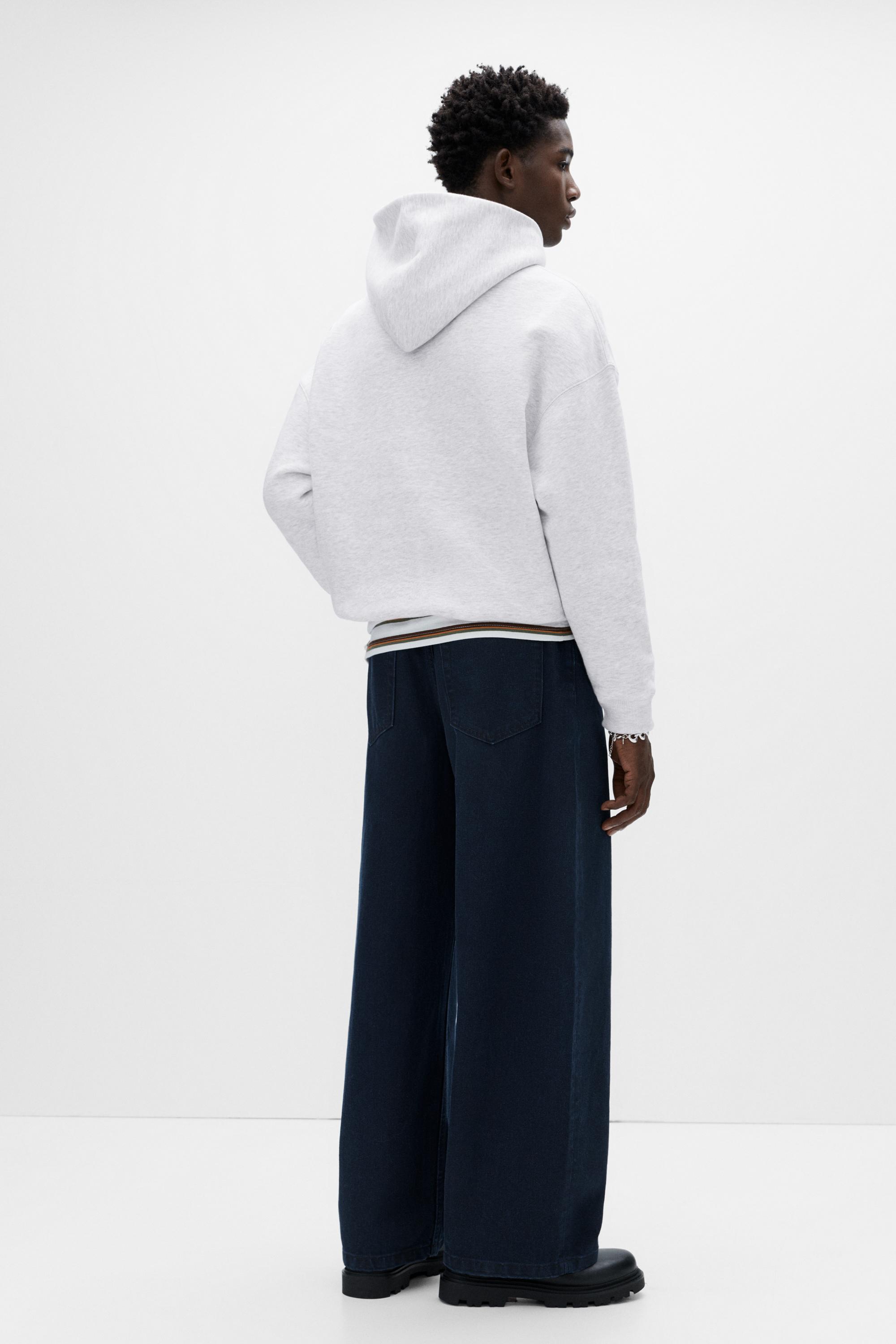 Boxy hoodie — Pale marl