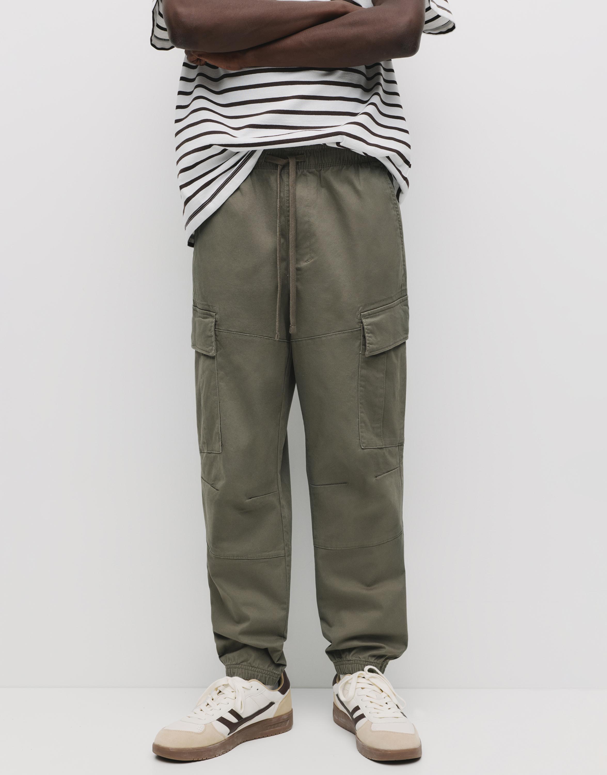 Cargo jogger trousers — Khaki