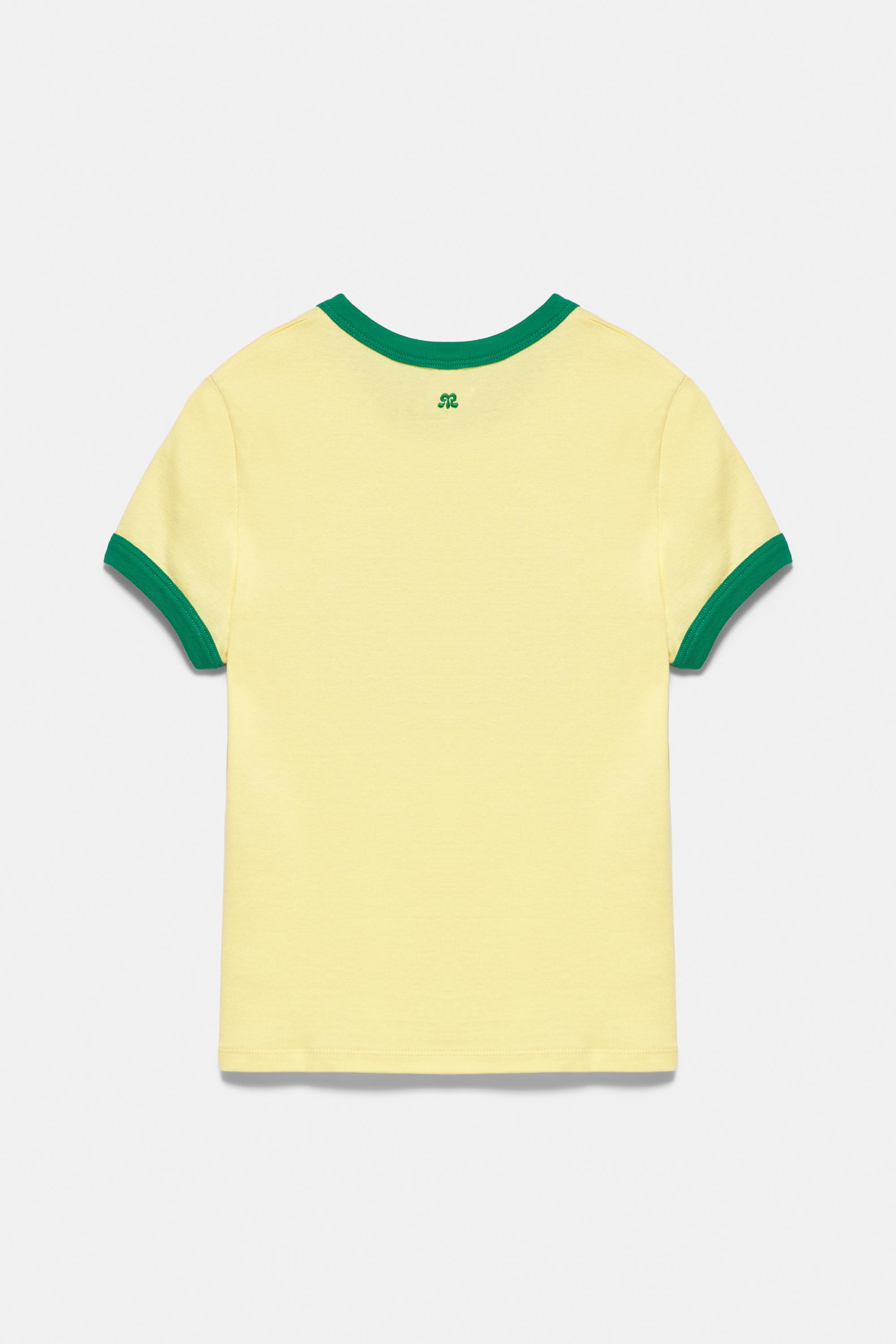 Yellow Copacabana graphic T-shirt — Yellow
