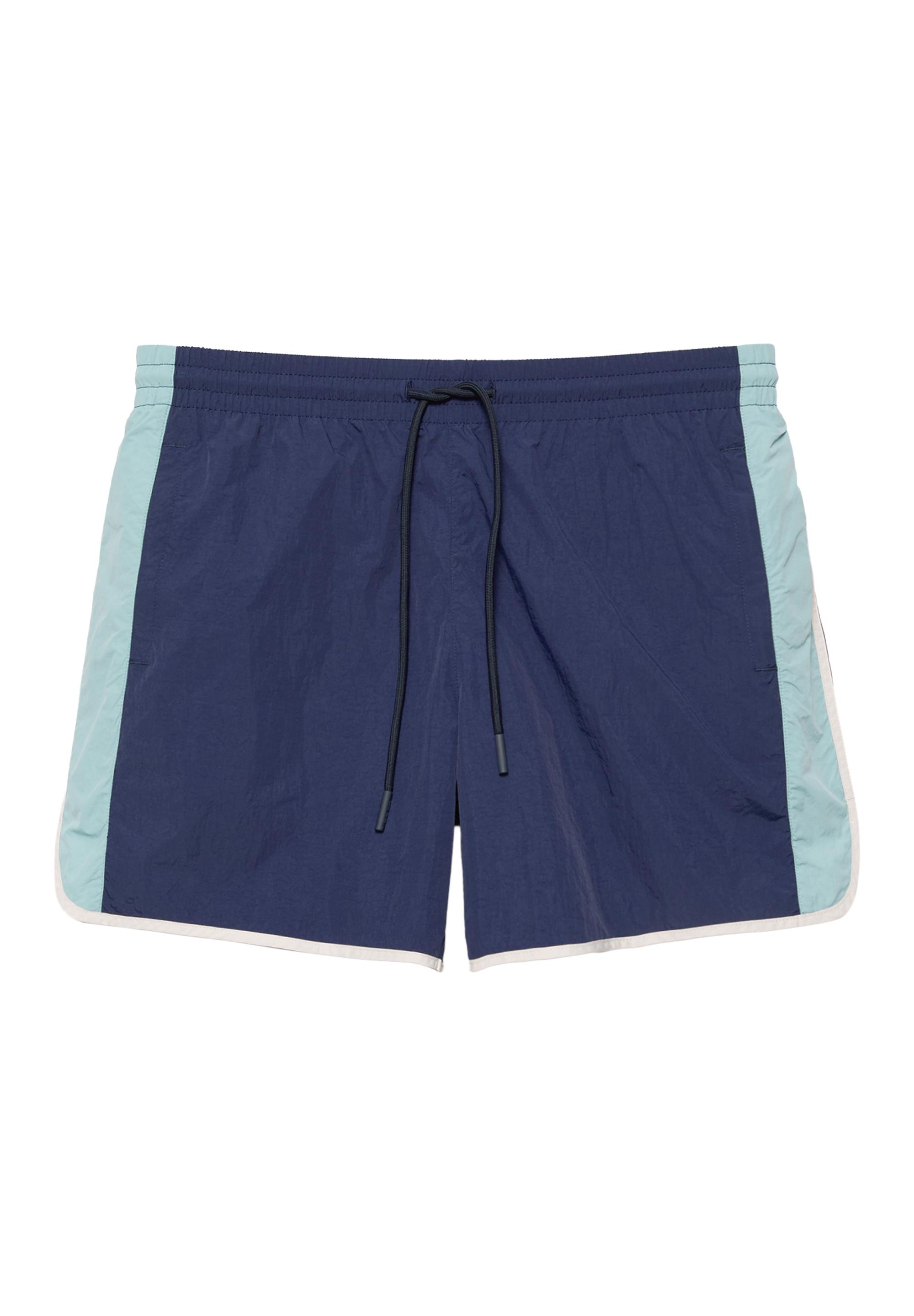 Contrast panel swimming trunks — Blue