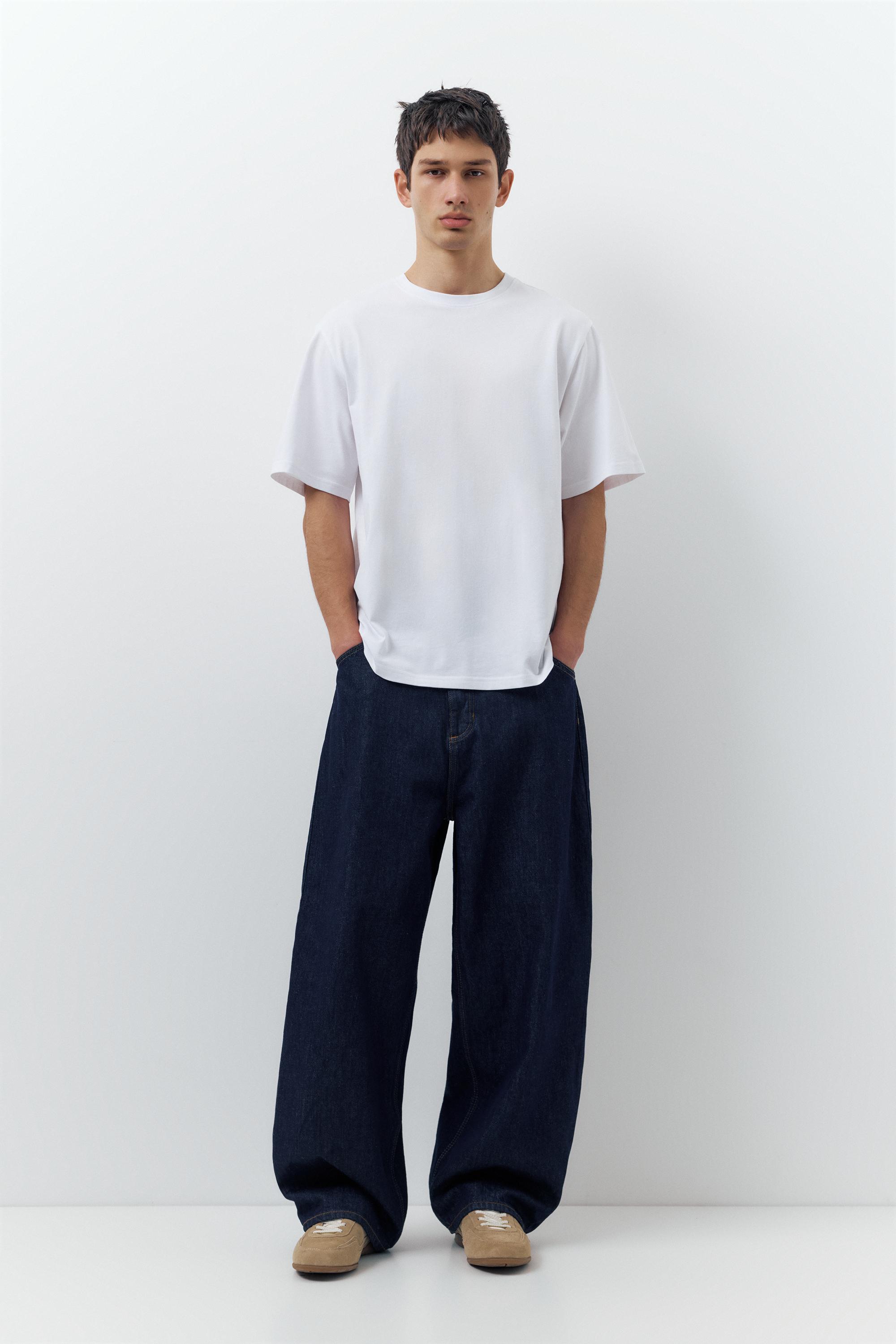 3-pack of short sleeve T-shirts — Bluish grey