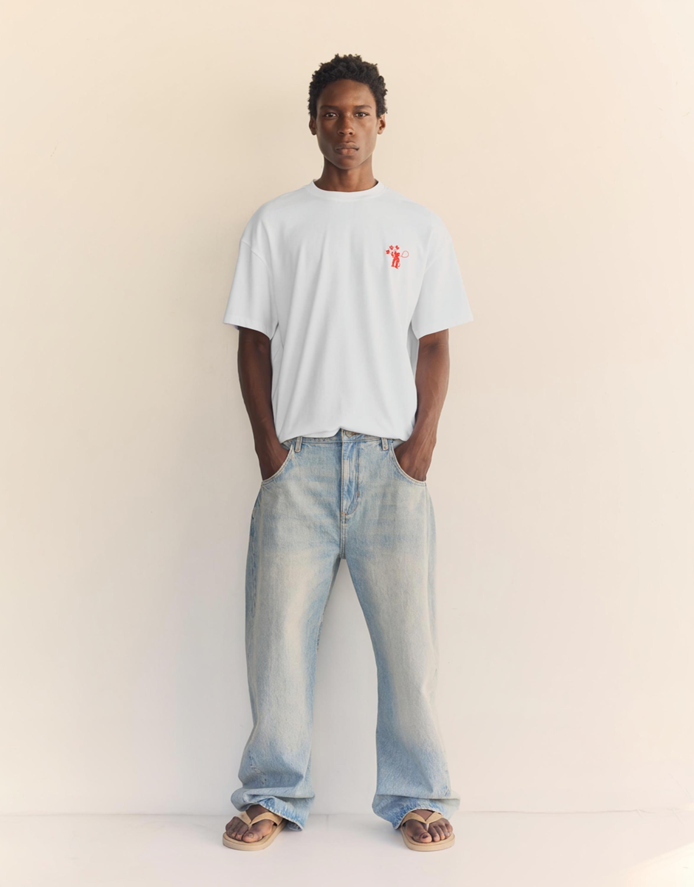 Cowboy graphic T-shirt — Off white