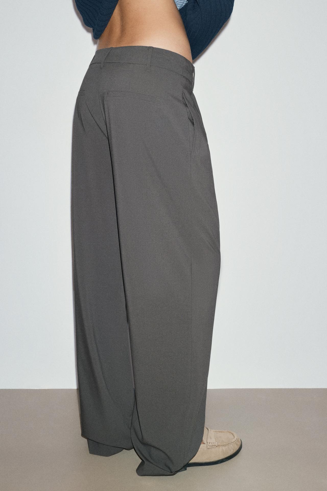 Darted smart trousers — Medium grey
