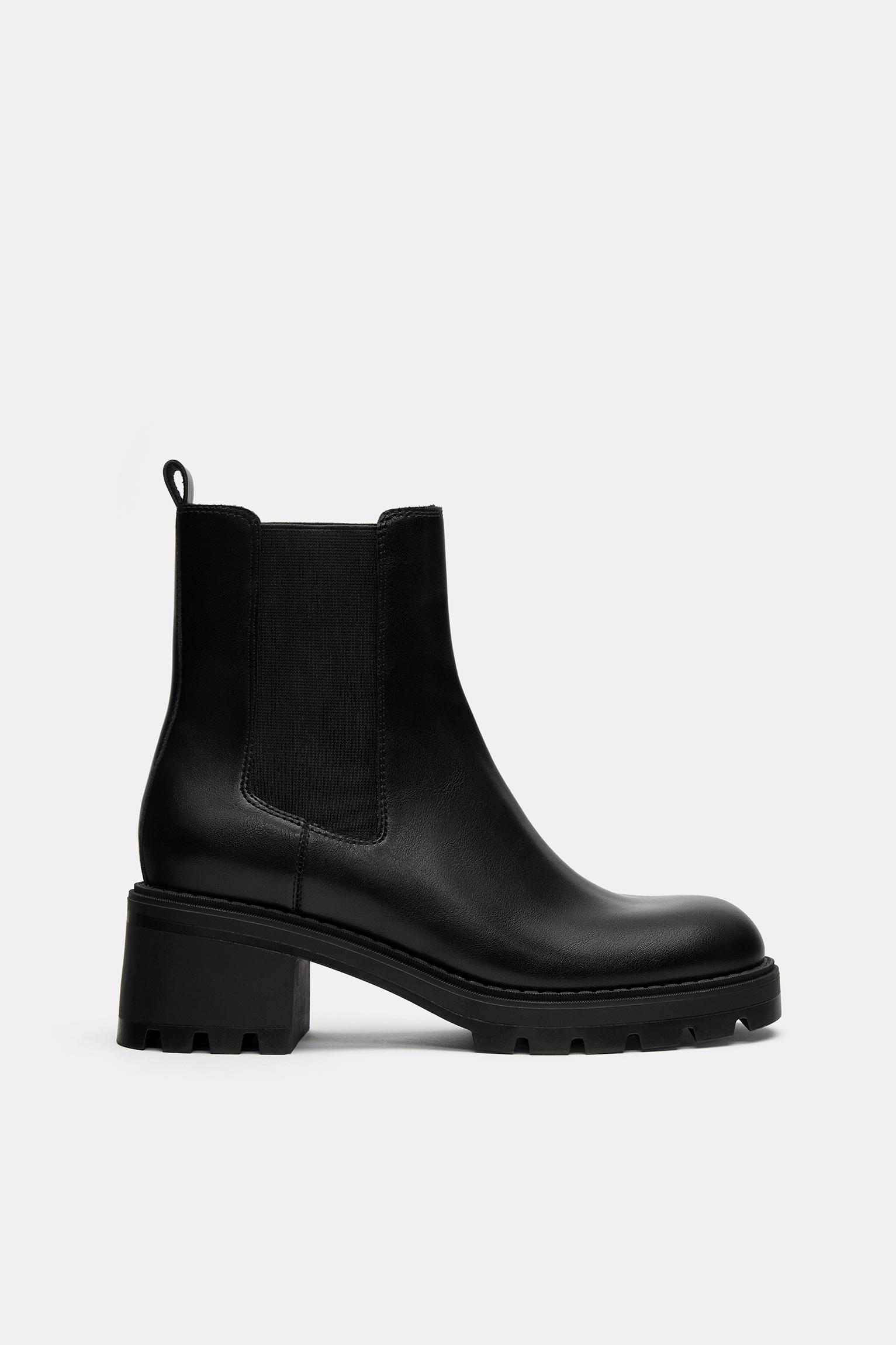 Chelsea-Stiefeletten Mit Absatz