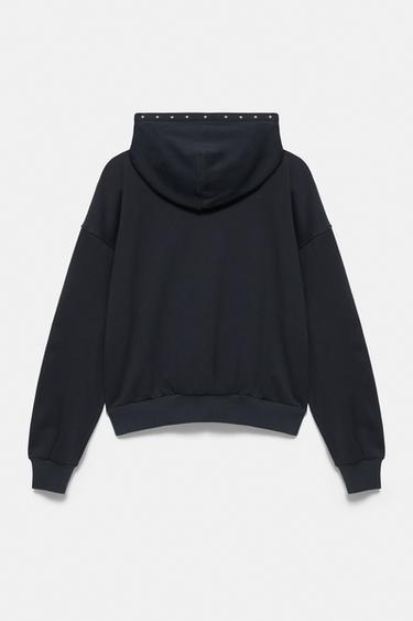 Studded hoodie — Dark grey 6
