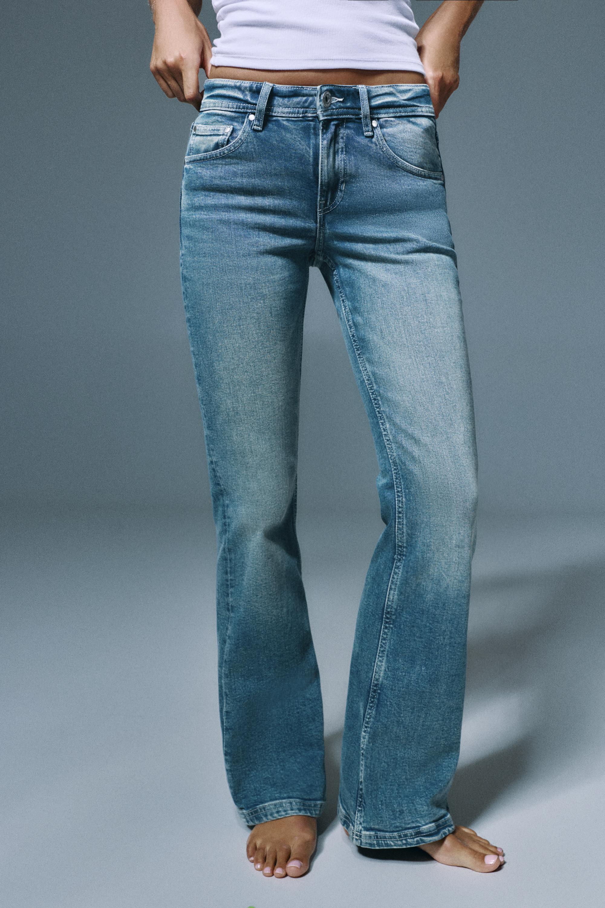 Pull&Bear Düşük bel bootcut jean görsel 5