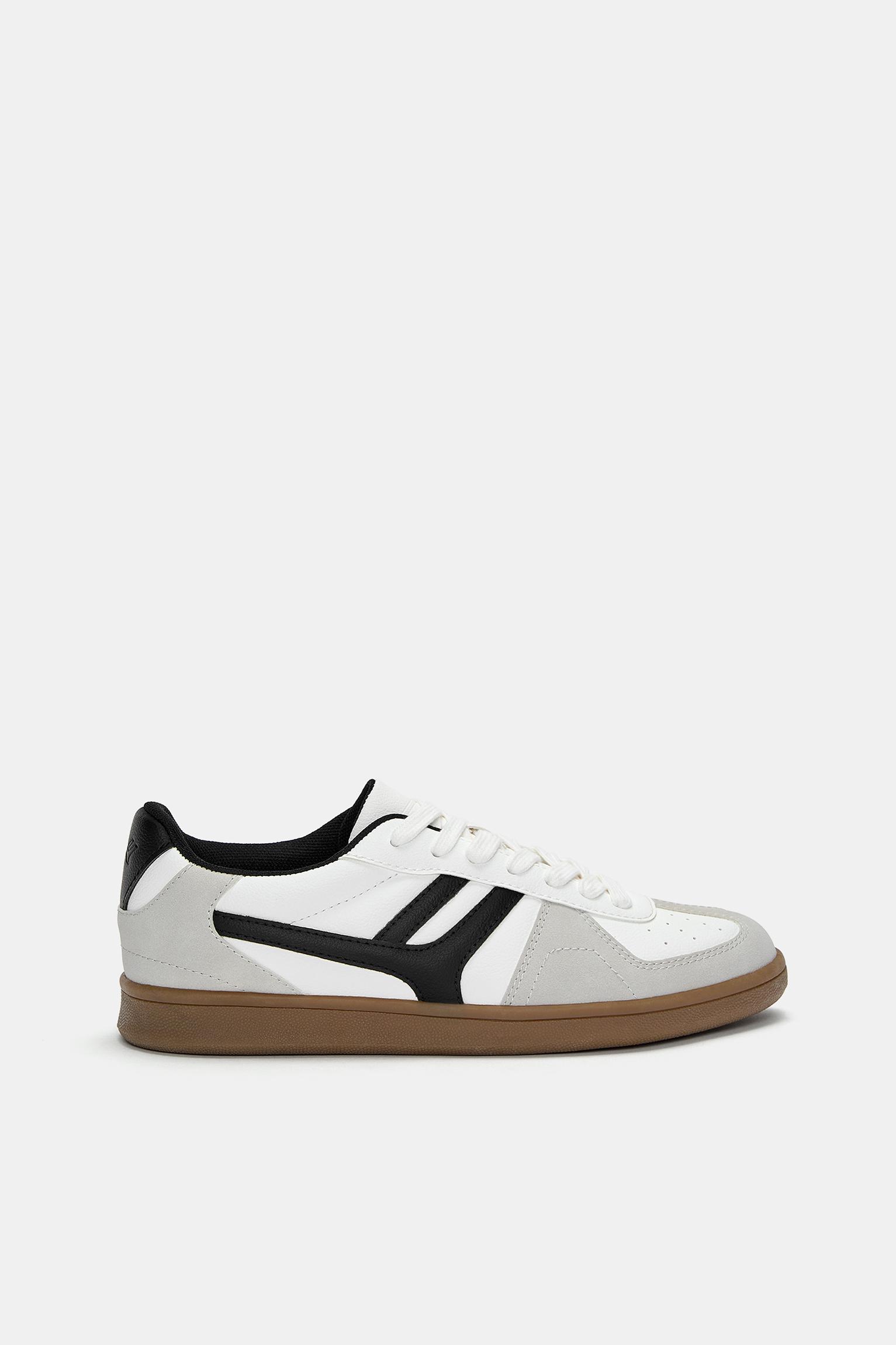 Zapatos Deportivos Bambas Blancas Pull And Bear Tenis Retro PULL&BEAR