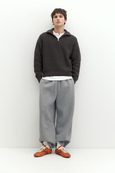 Quarter-zip jumper — Dark anthracite 5