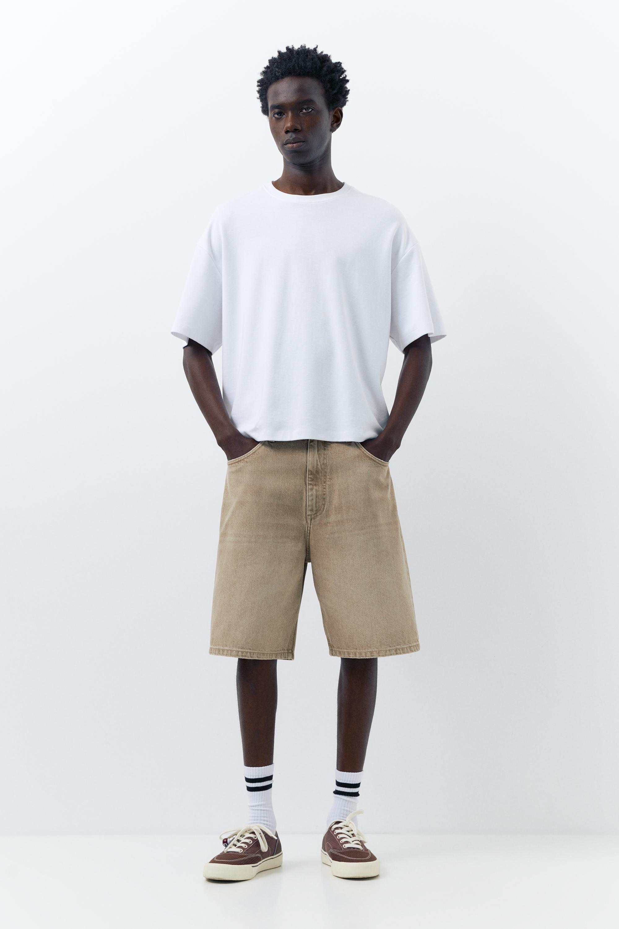 Baggy denim bermuda - Görsel 92