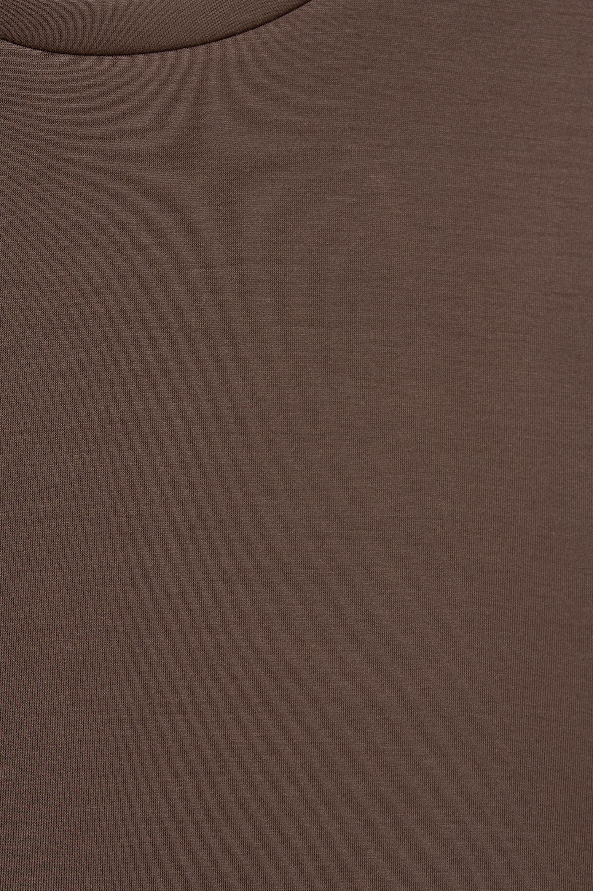 Modal batwing sleeve T-shirt — Brown