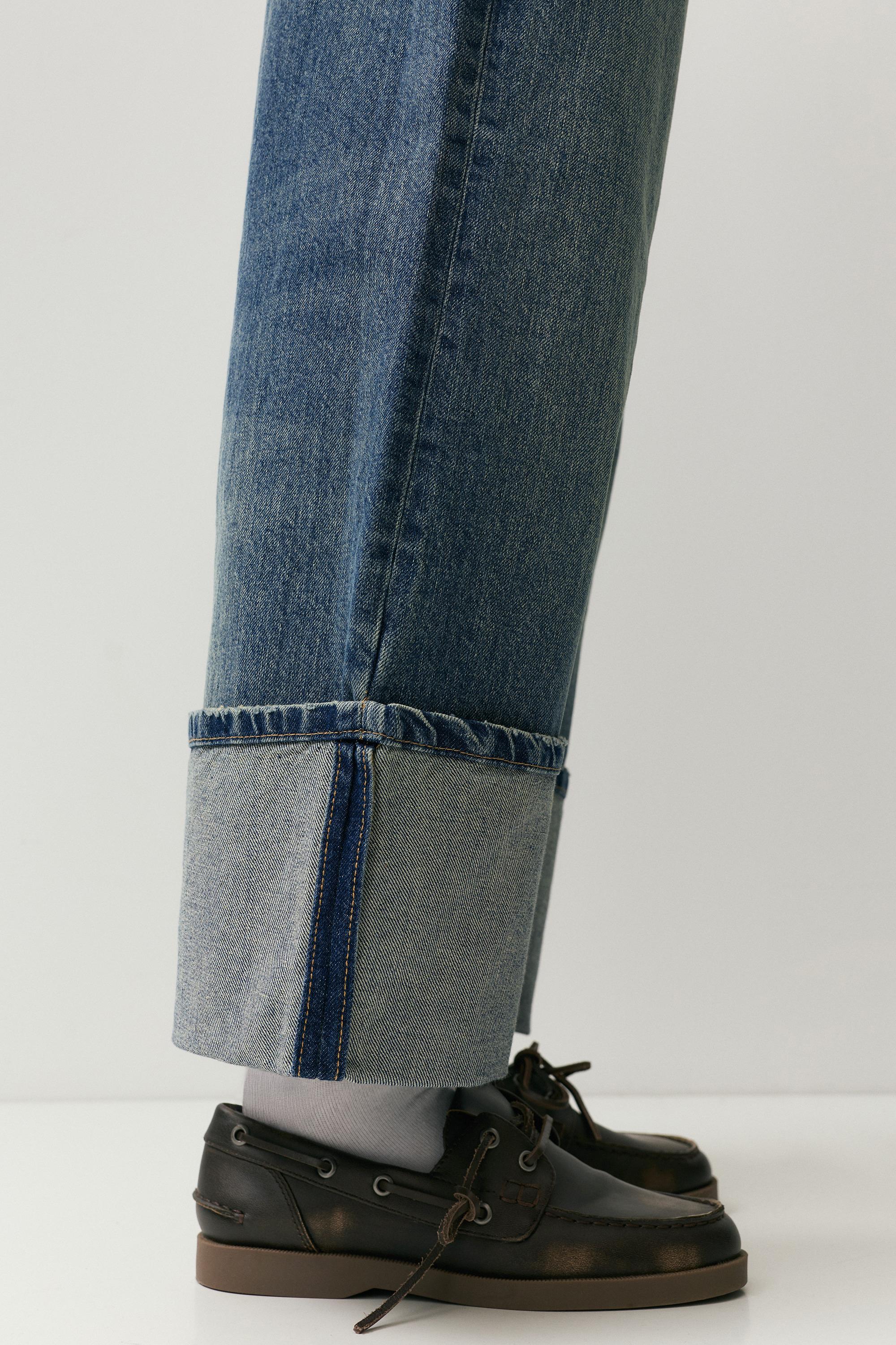 Distressed lace-up shoes — Brown