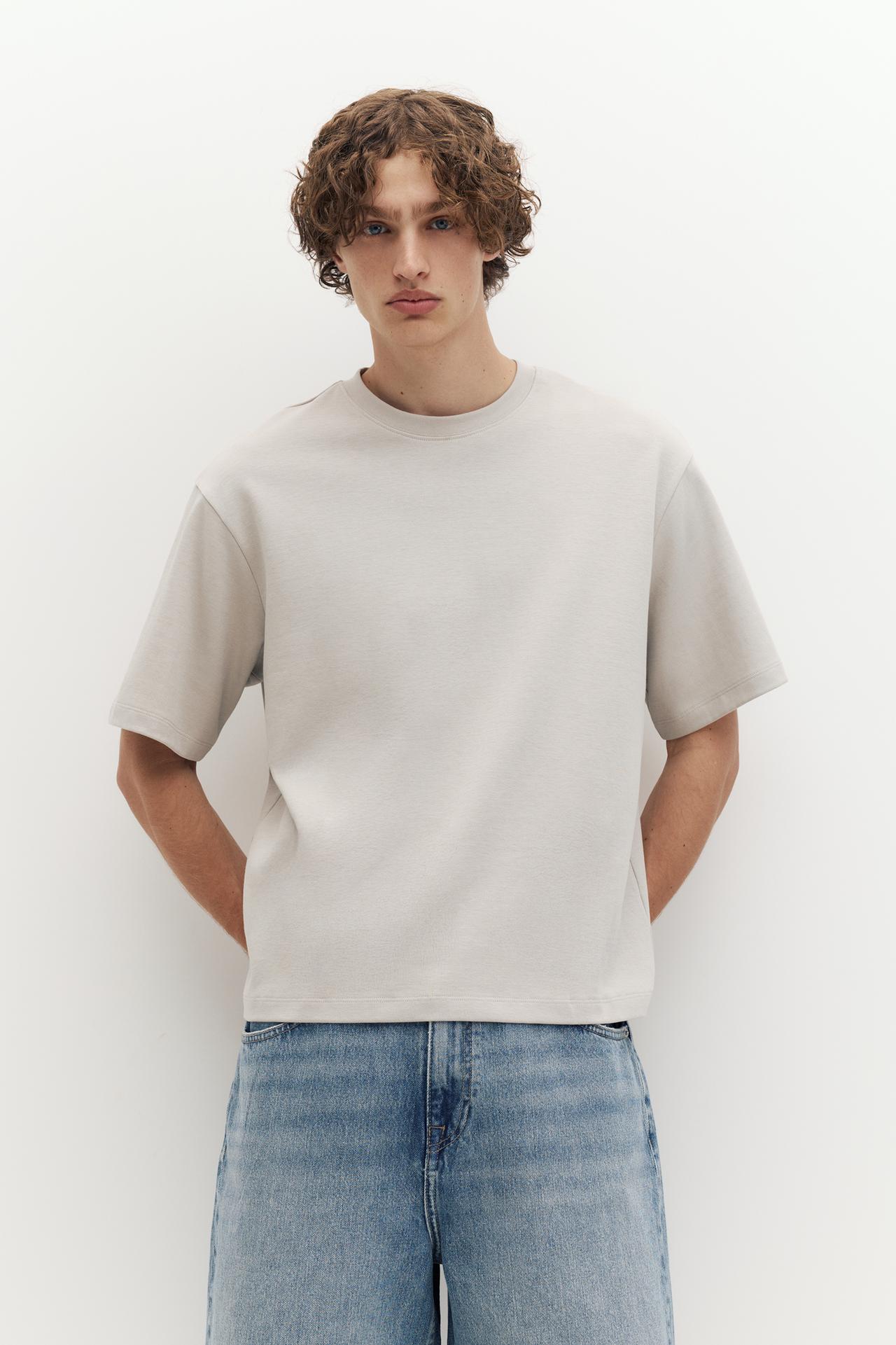 Boxy T-shirt — Stone