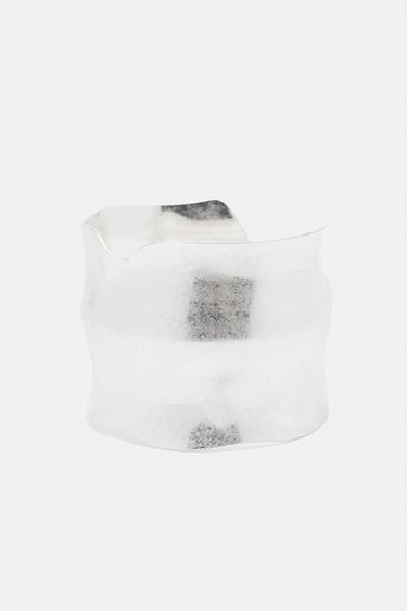 Irregular rigid arm cuff — Silver 4