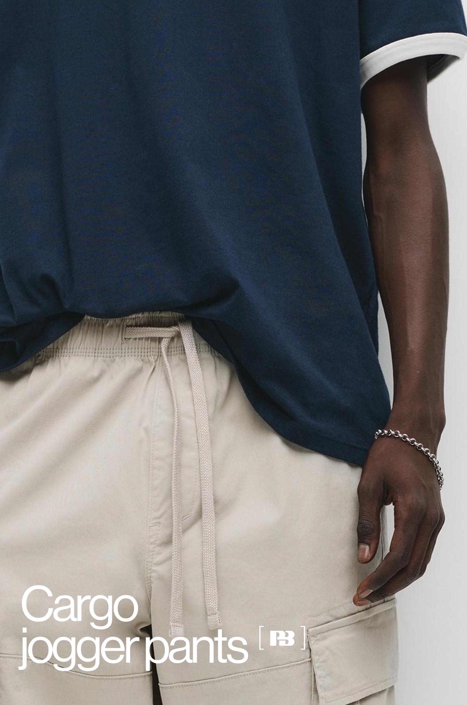 Cargo jogger trousers — Ice