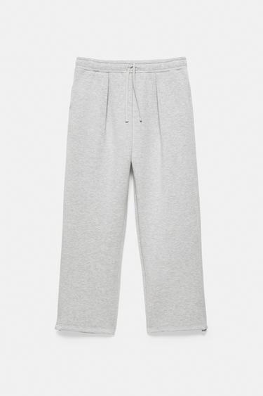 Interlock jogging pants — Grey marl 2