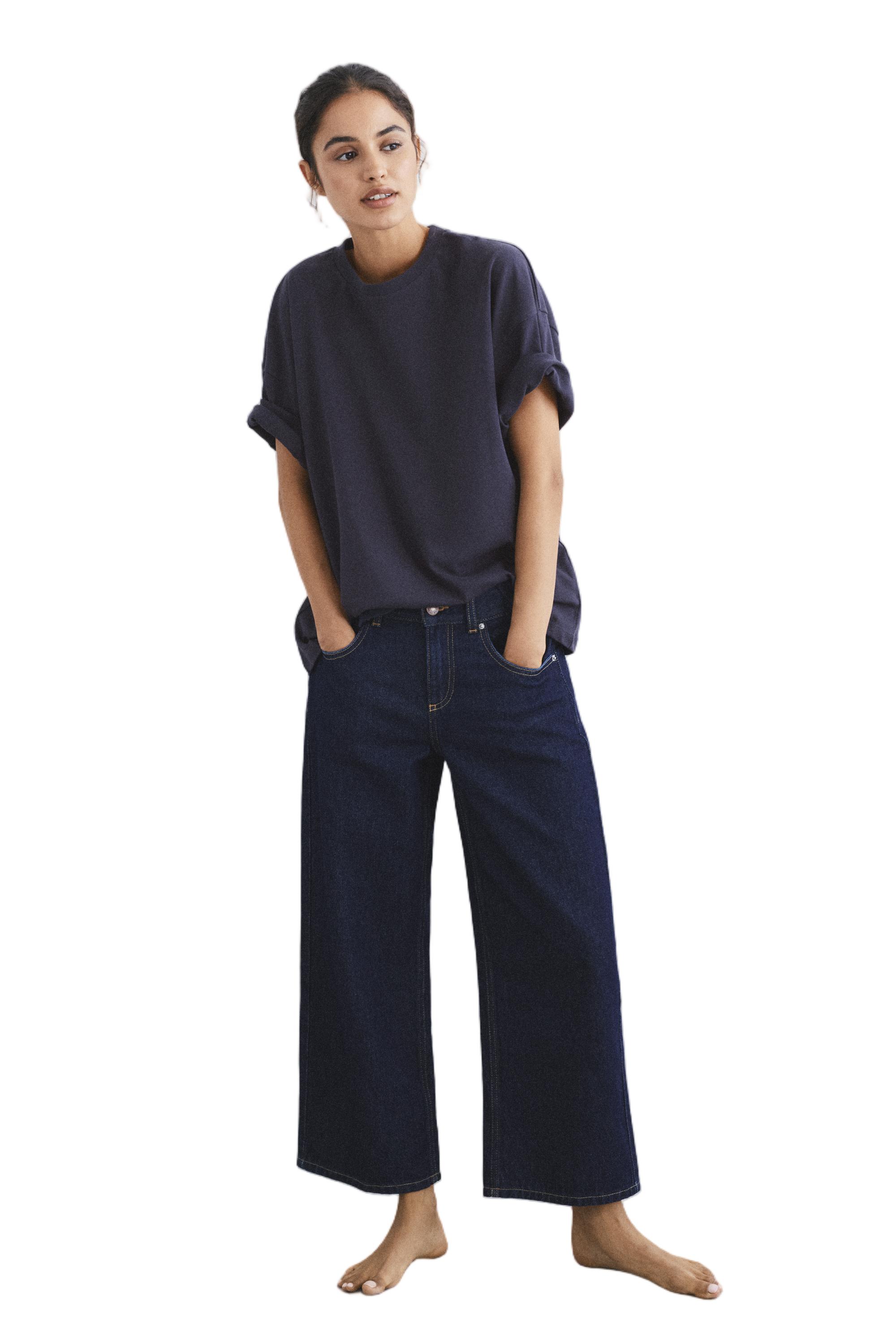 Oversize short sleeve T-shirt — Navy