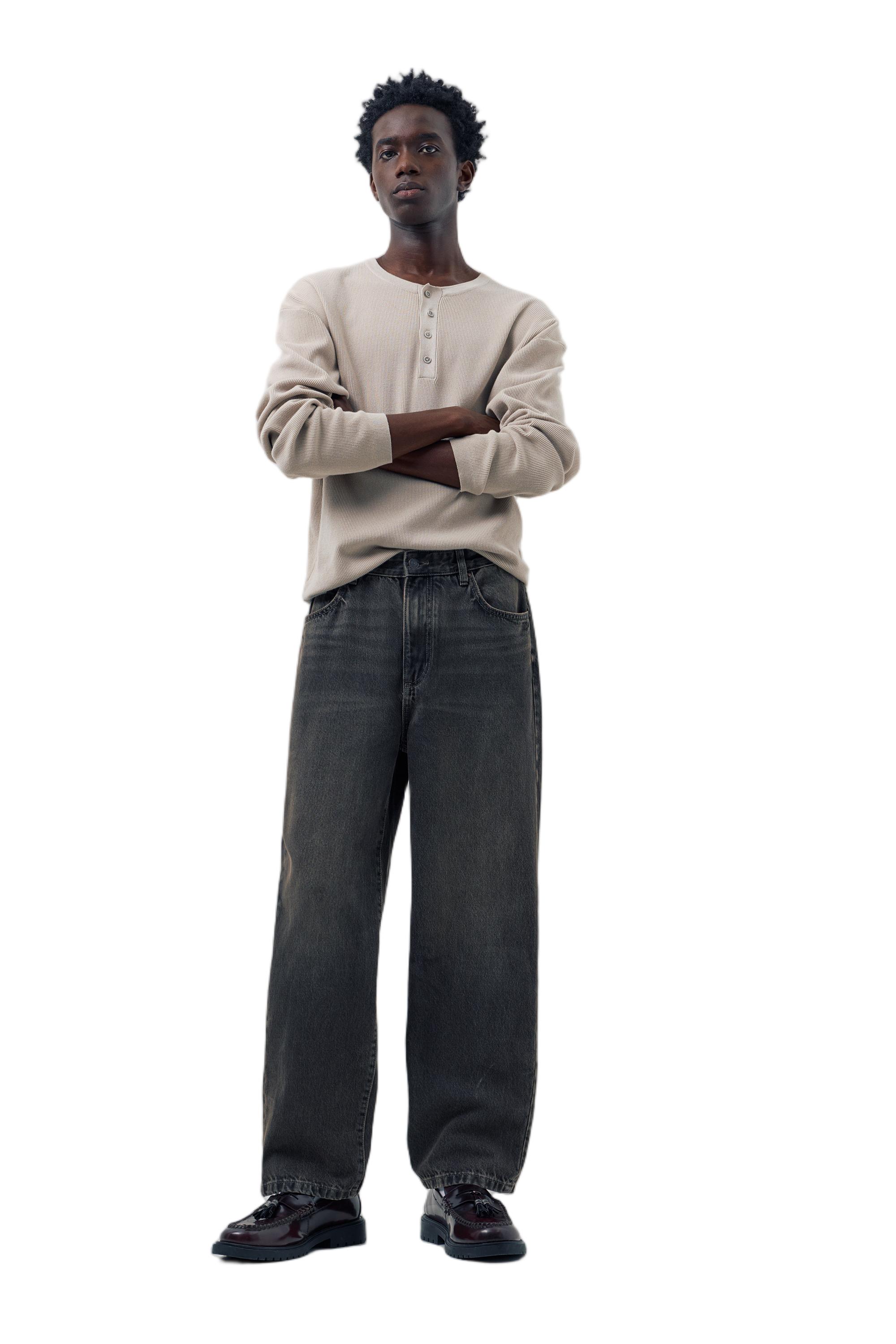 Baggy jeans — Black/Gold