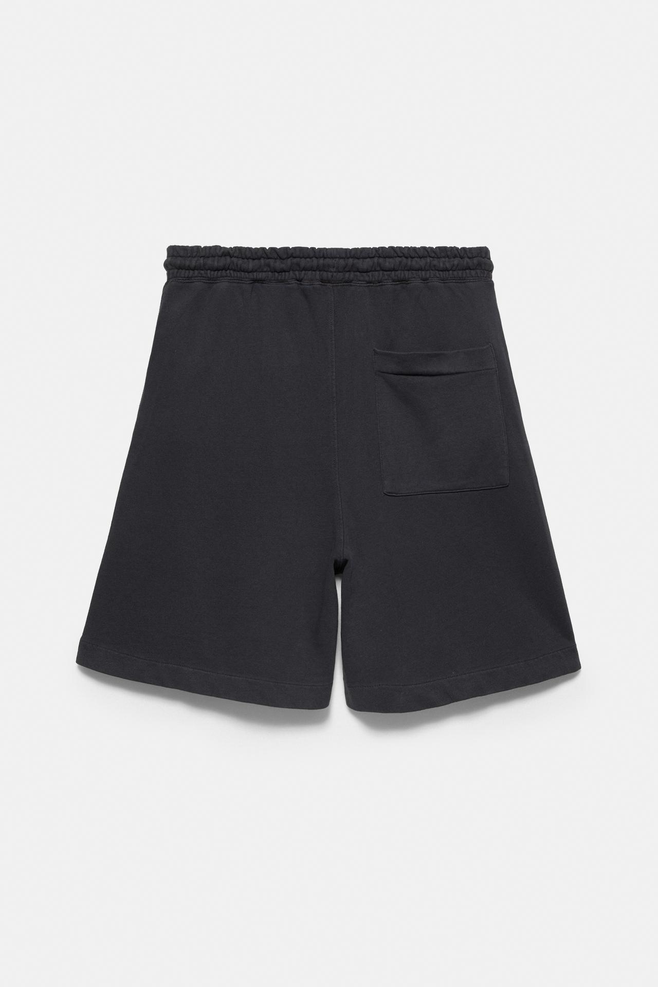 Studded jogging Bermuda shorts — Anthracite grey