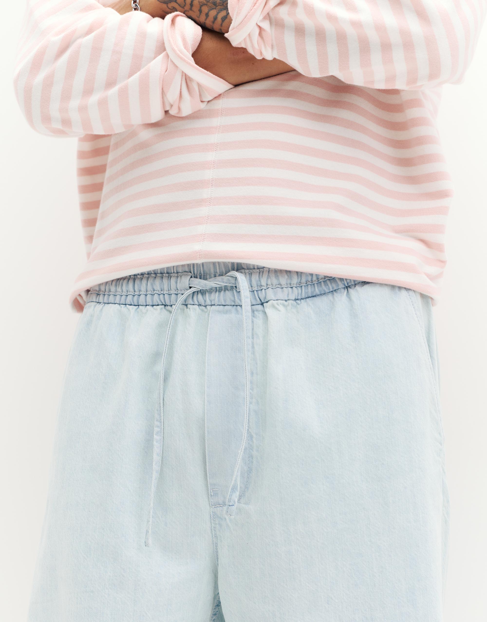 Denim joggers — Pale blue