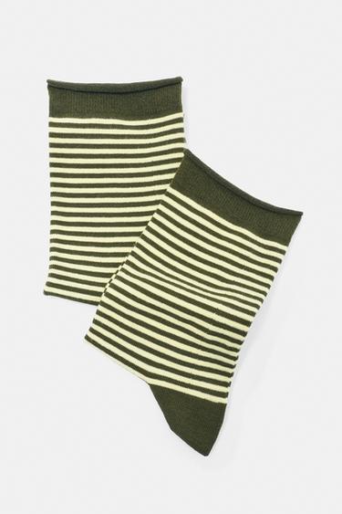 2-pack of striped socks — Pink 3
