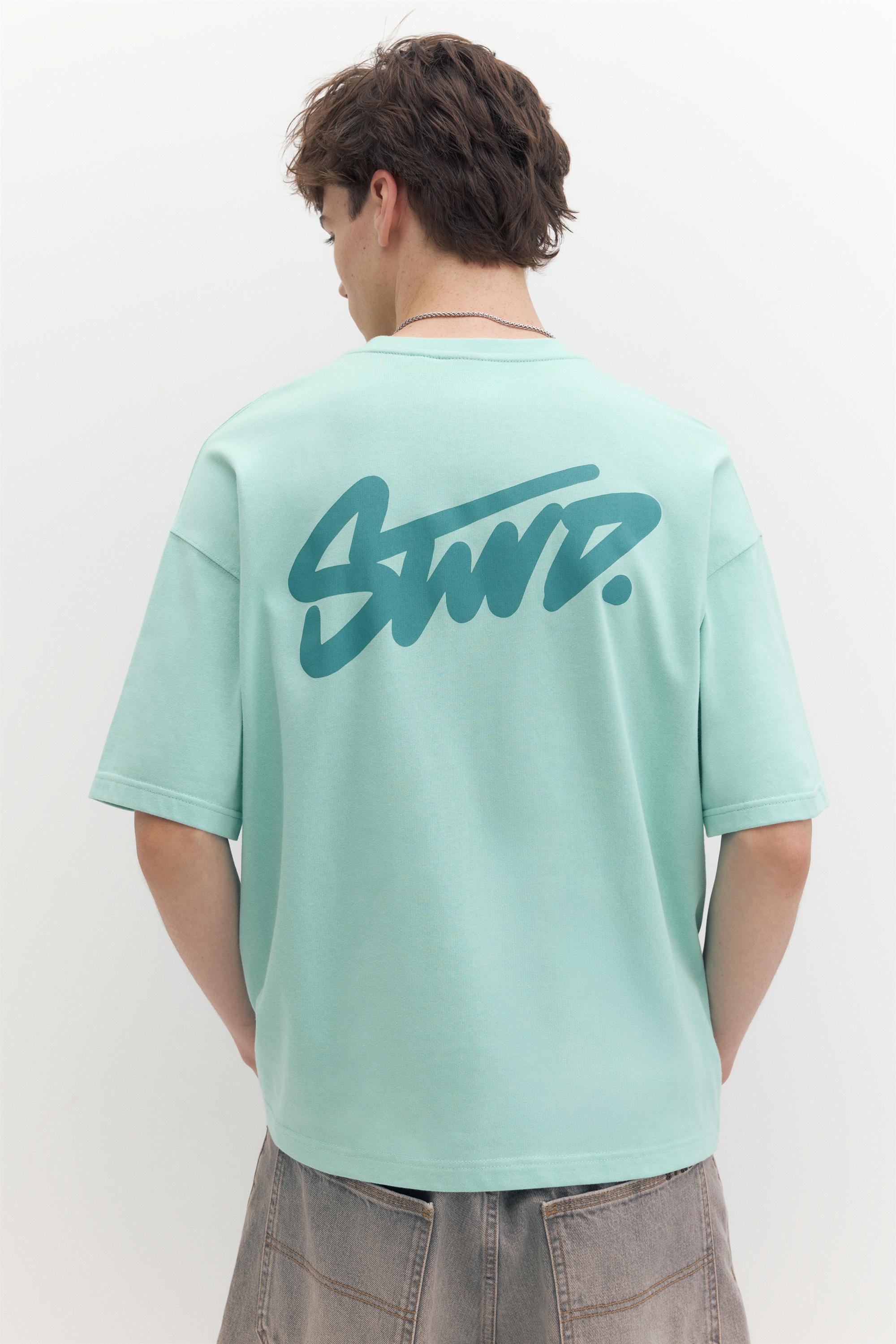 STWD logo boxy T-shirt — Green