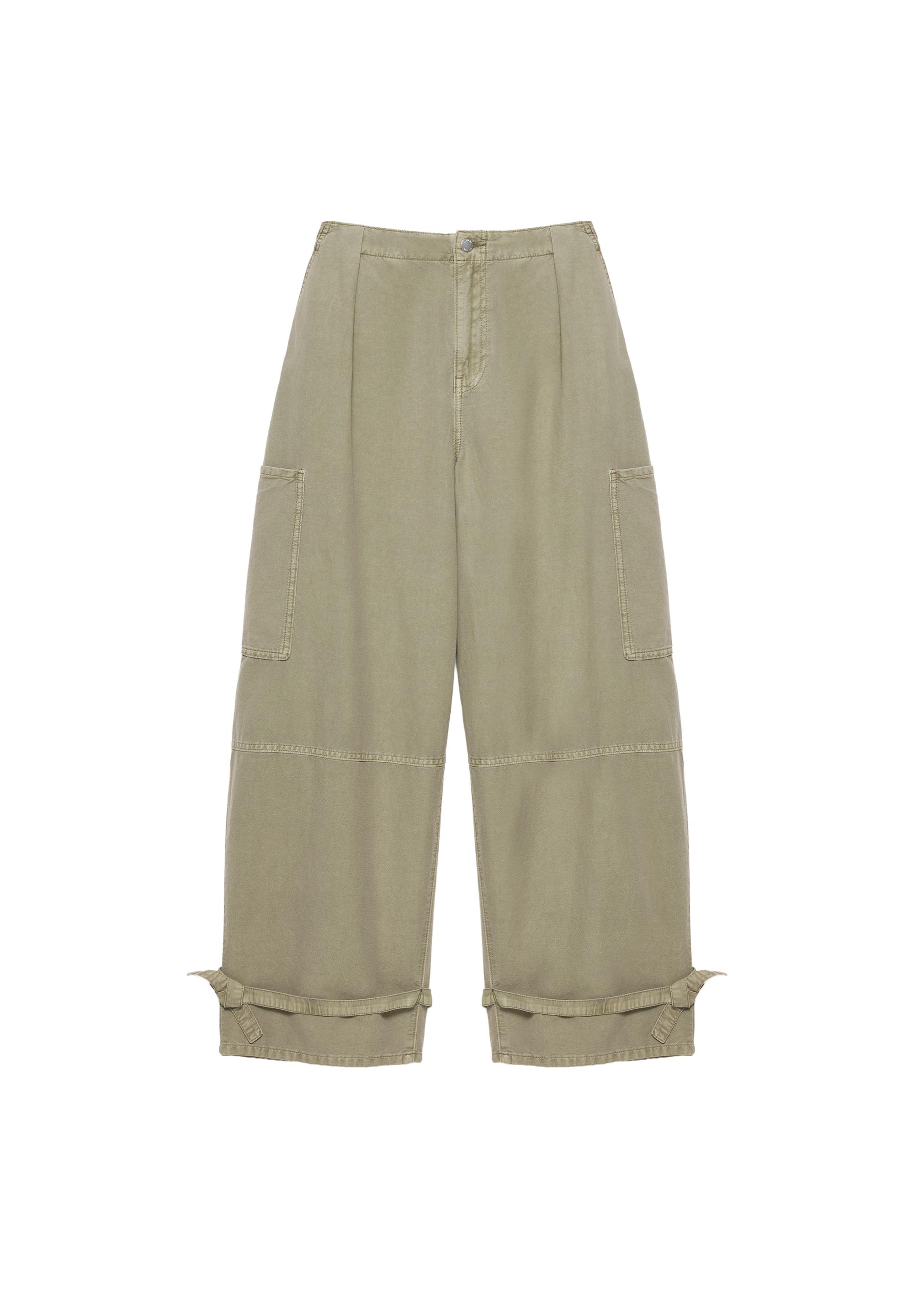 Utility barrel trousers — Khaki