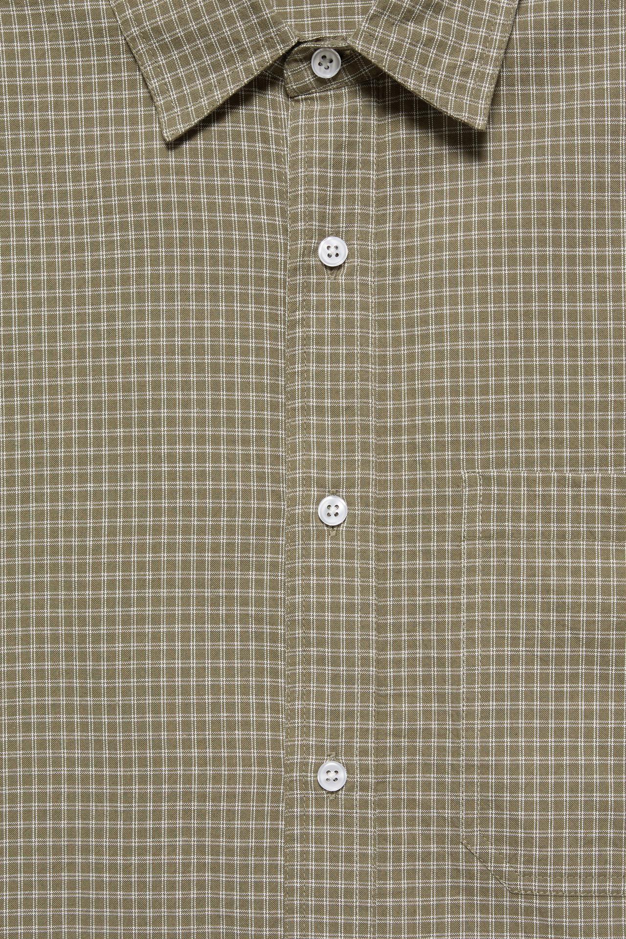 Short sleeve check shirt — White/Grey